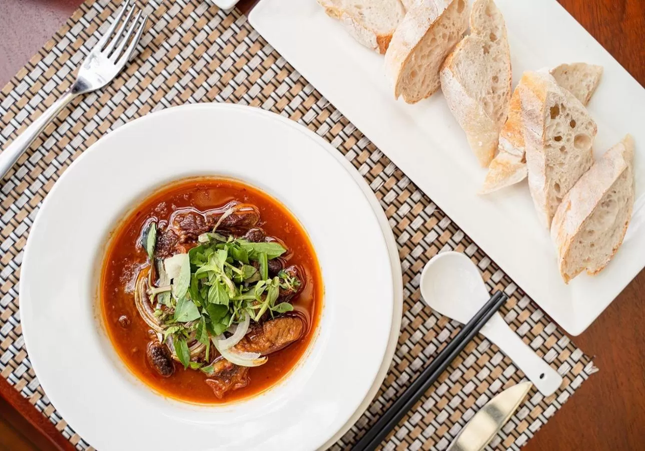 Breakfast in Try Palace Resort Kep