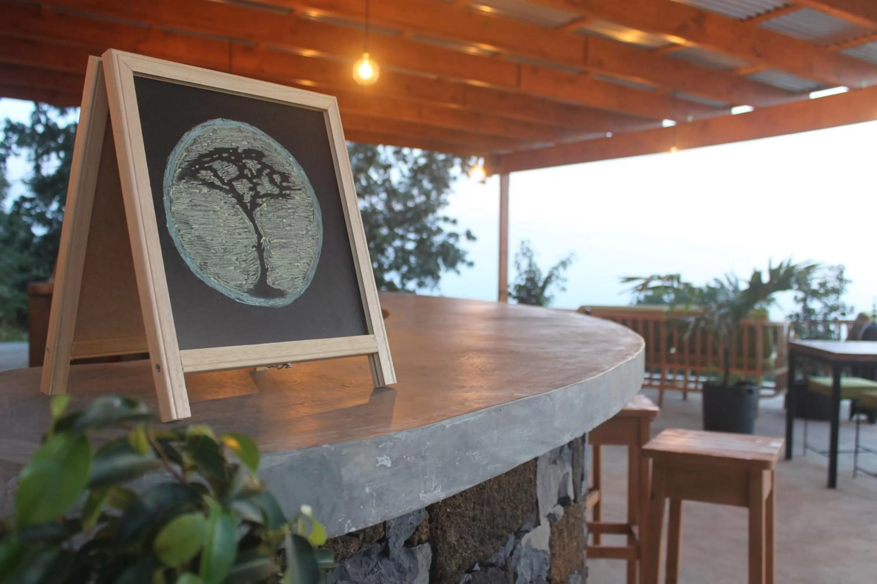 Lounge or bar in La Fora Ecolodge