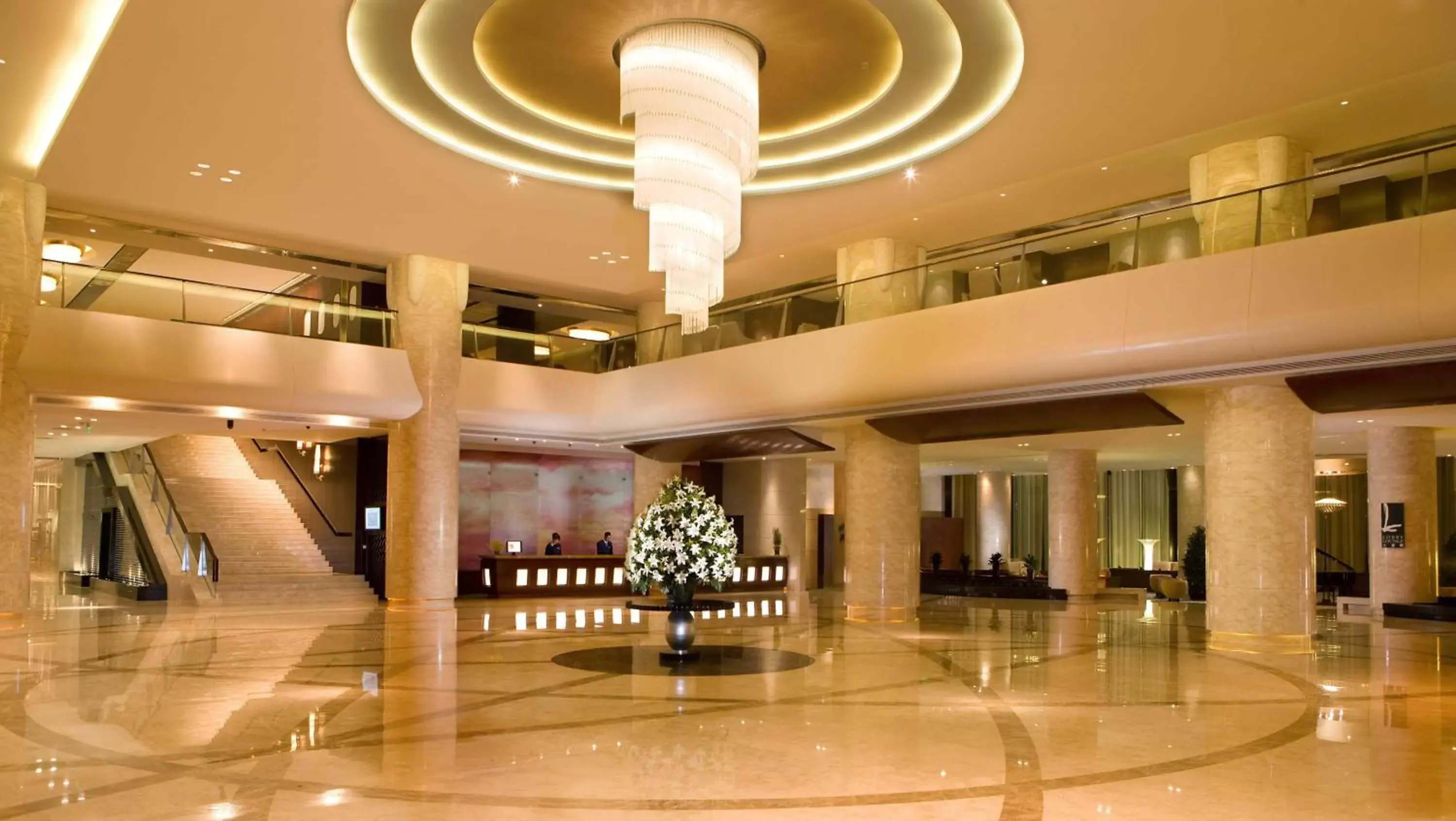 Property building, Lobby/Reception in Crowne Plaza Tianjin Binhai, an IHG Hotel