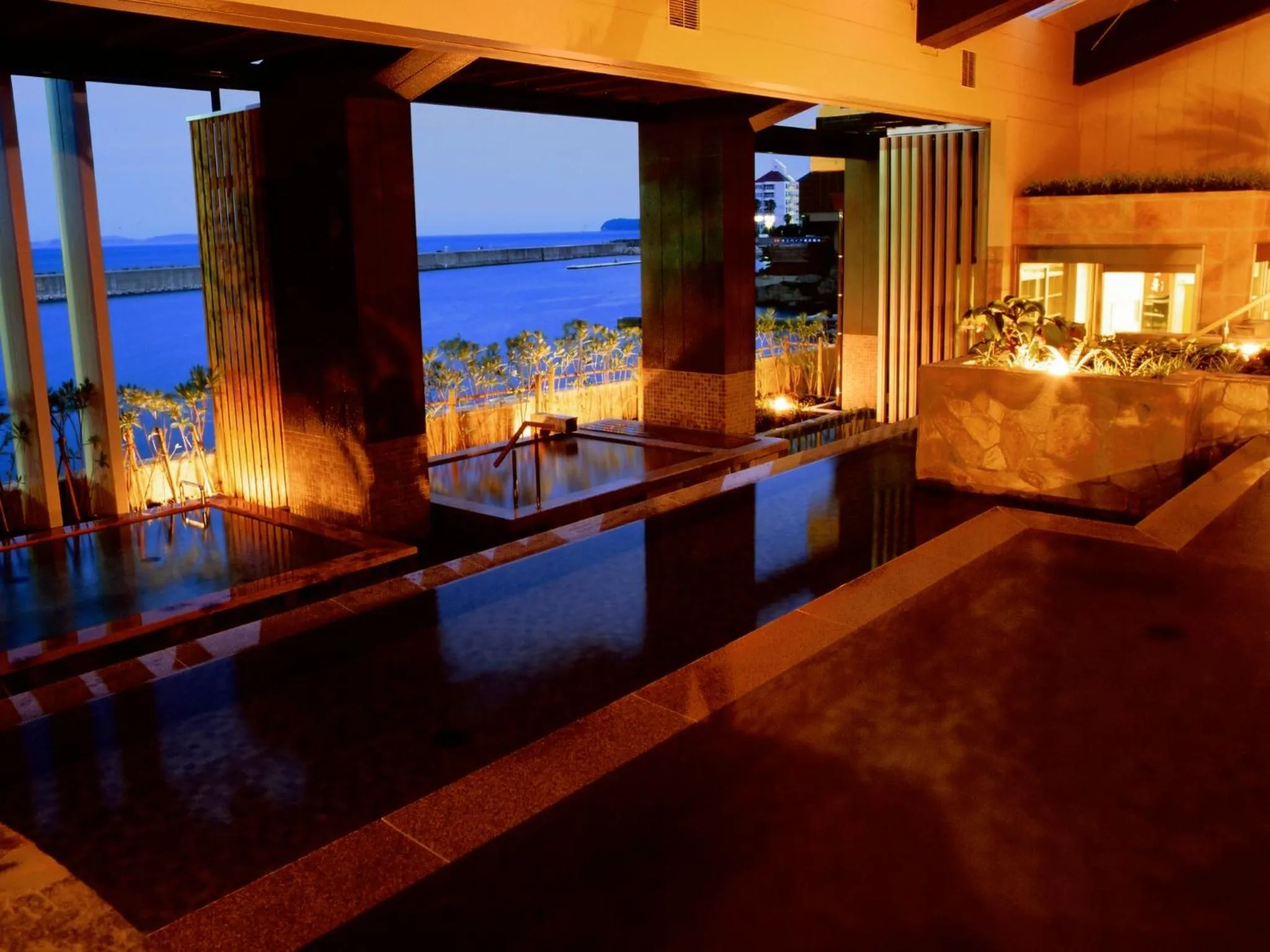 Hot Spring Bath in Hotel New Awaji