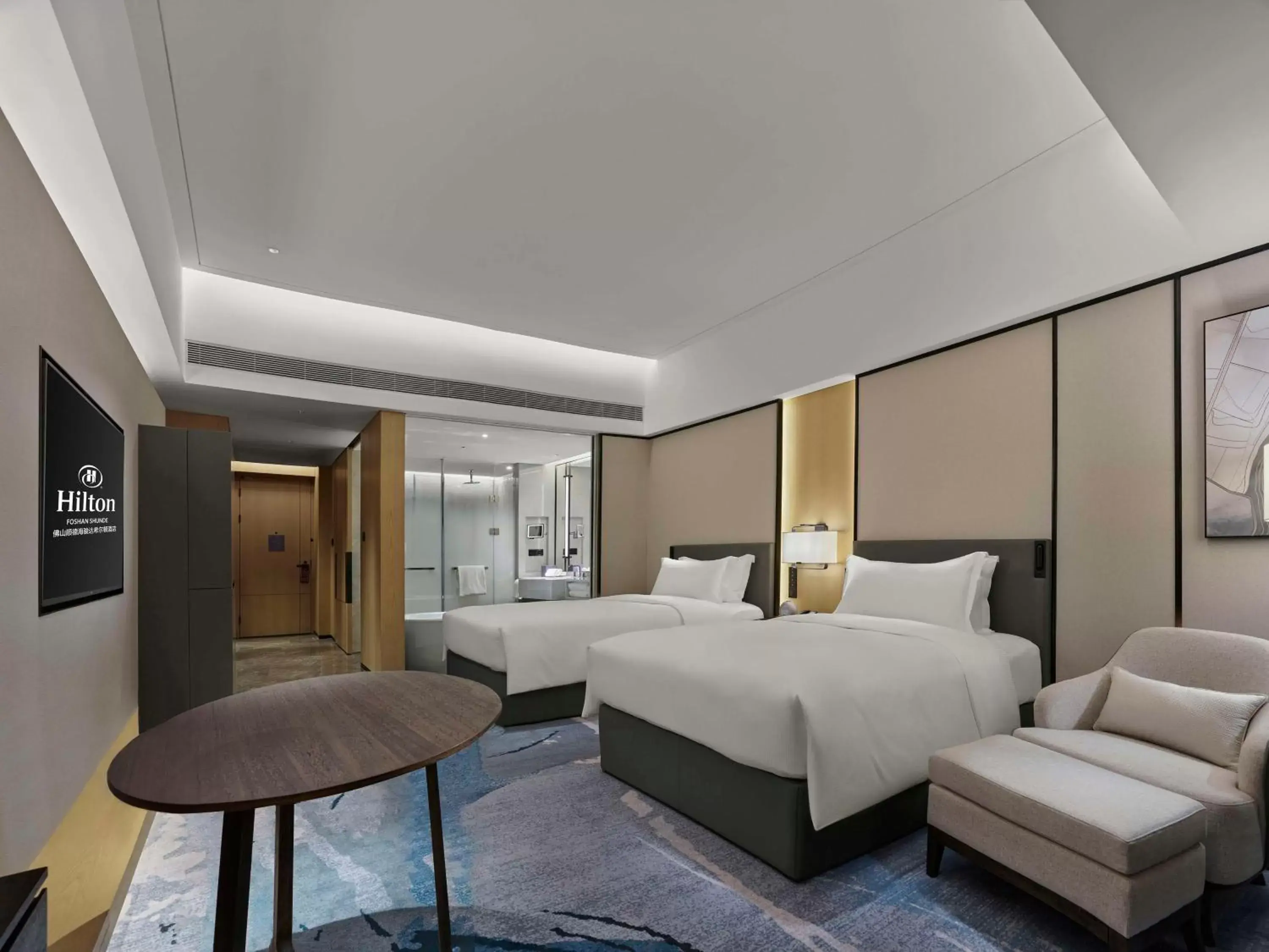 Living room, Bed in Hilton Foshan Shunde