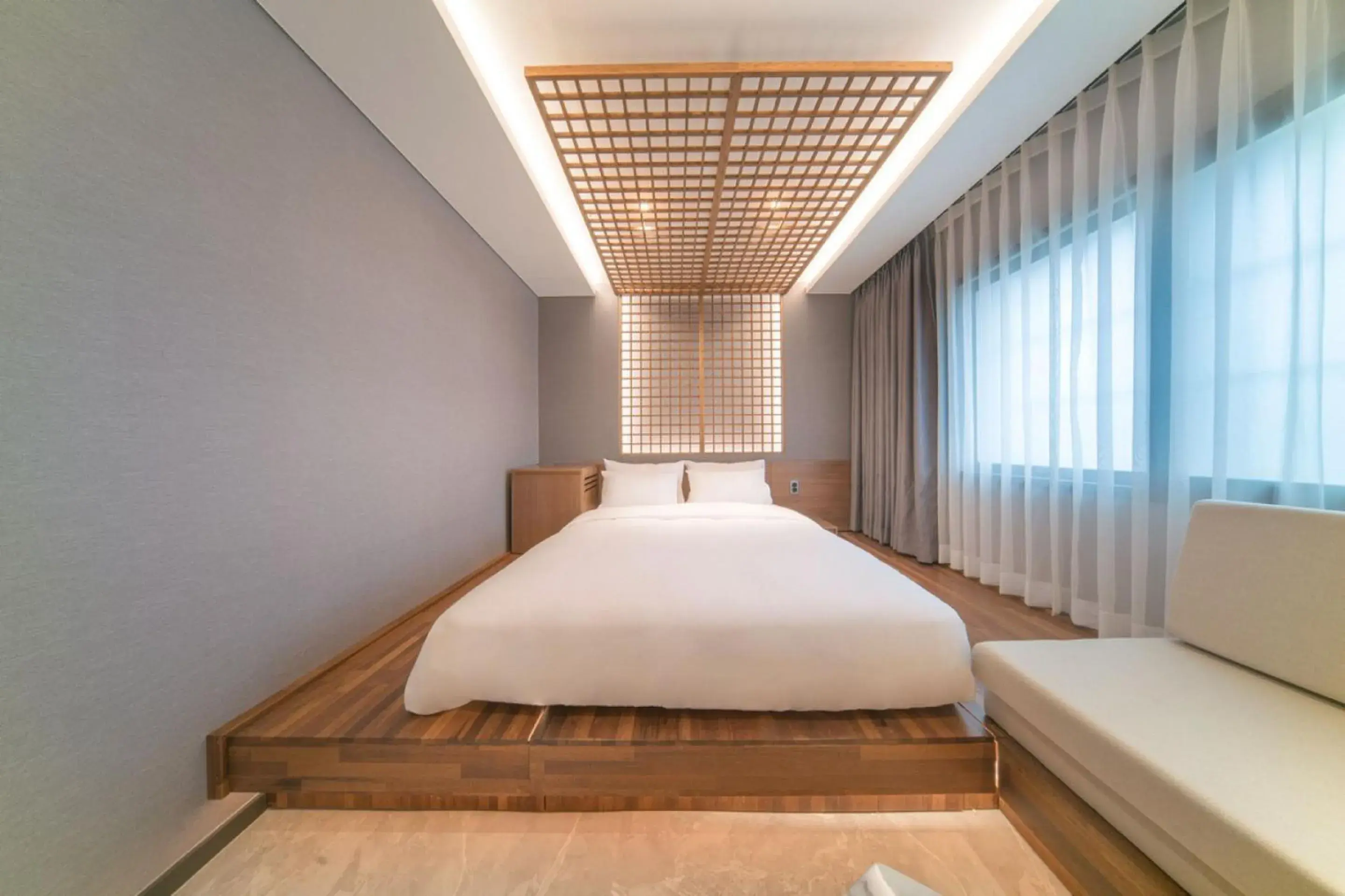 Bed in Yeon Hwa Moon Hotel Bed in Yeon Hwa Moon Hotel