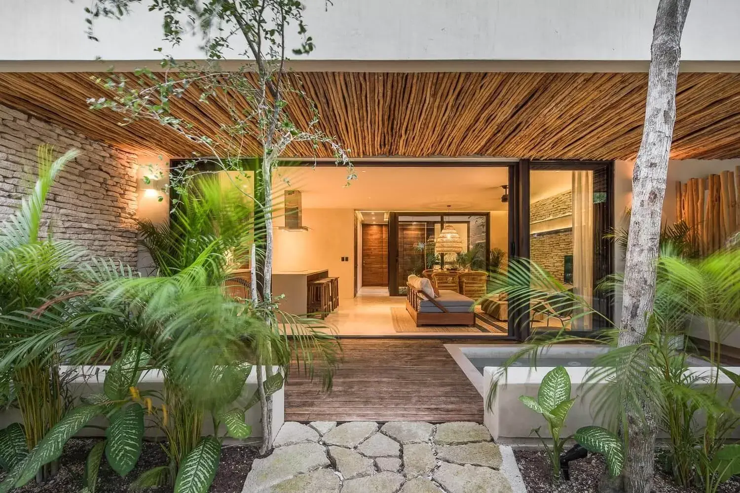 Facade/entrance in Copal Tulum Hotel