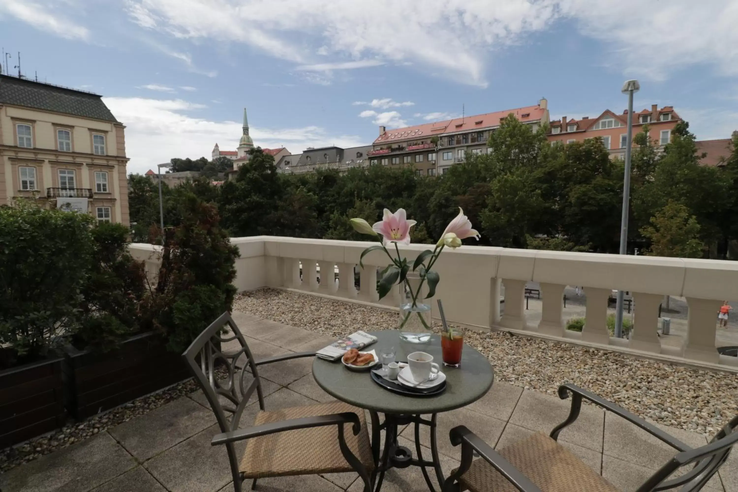 Balcony/Terrace in Radisson Blu Carlton Hotel, Bratislava