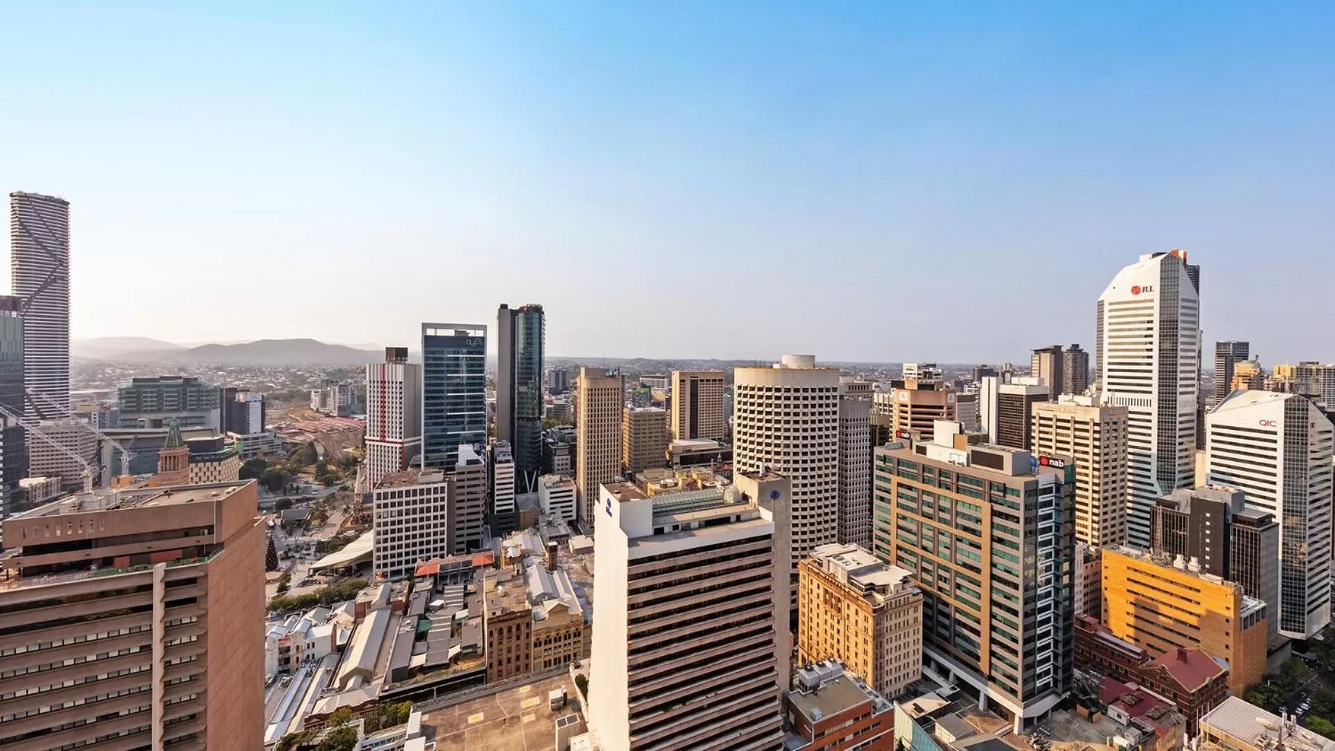 City view in Oaks Brisbane on Charlotte Suites
