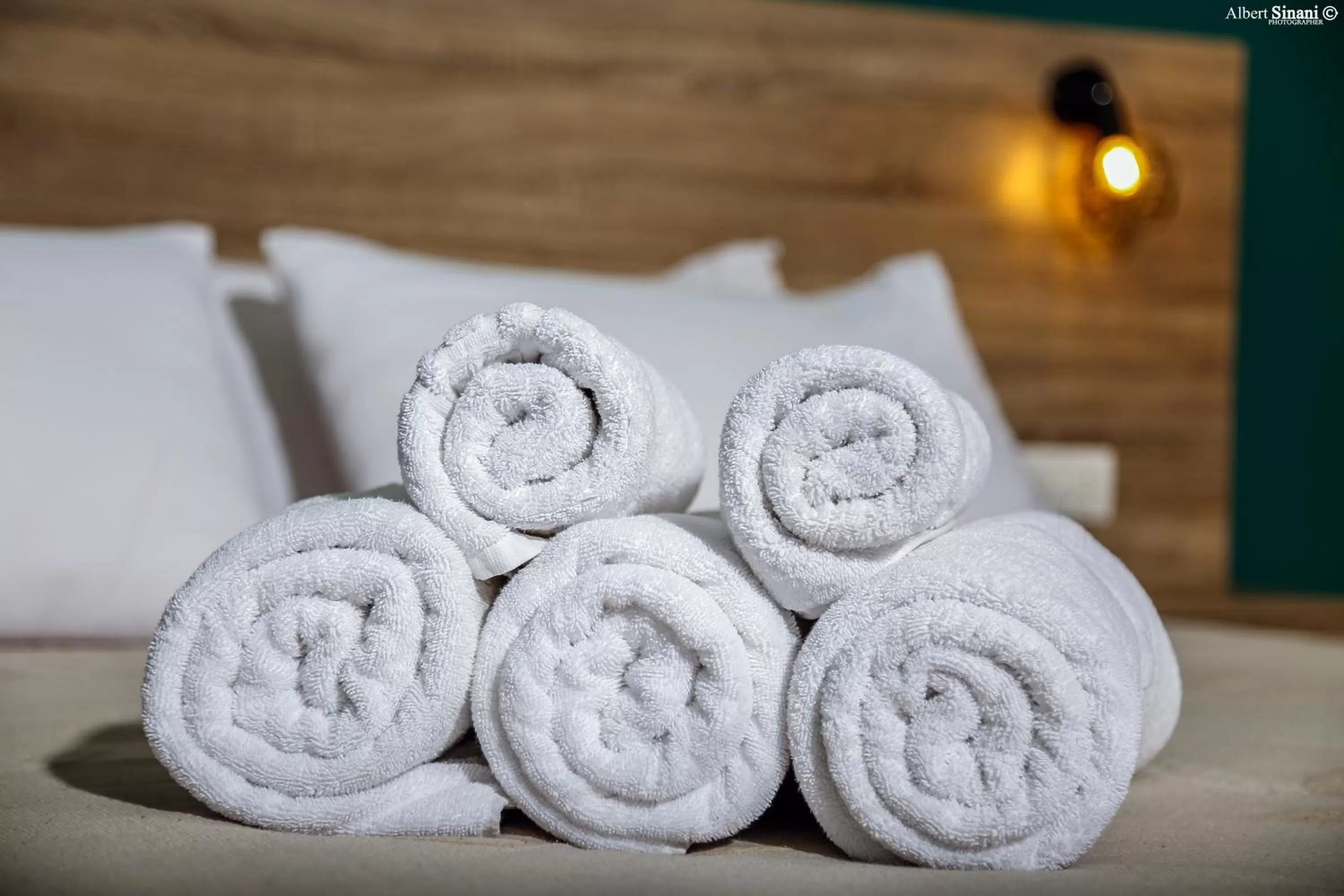 Decorative detail, Bed in Arc Hotel Tirana