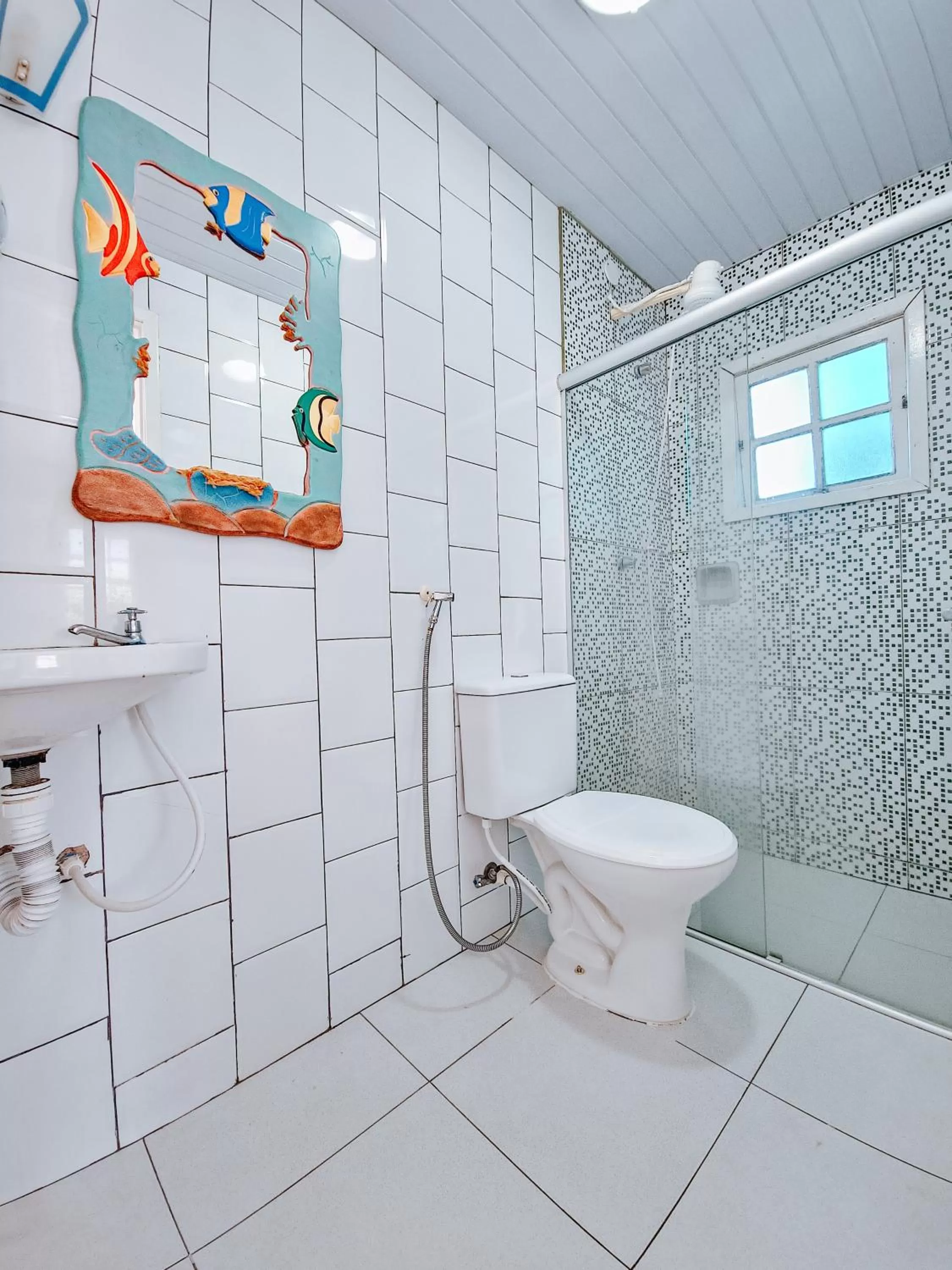 Bathroom in Suítes Água Marinha