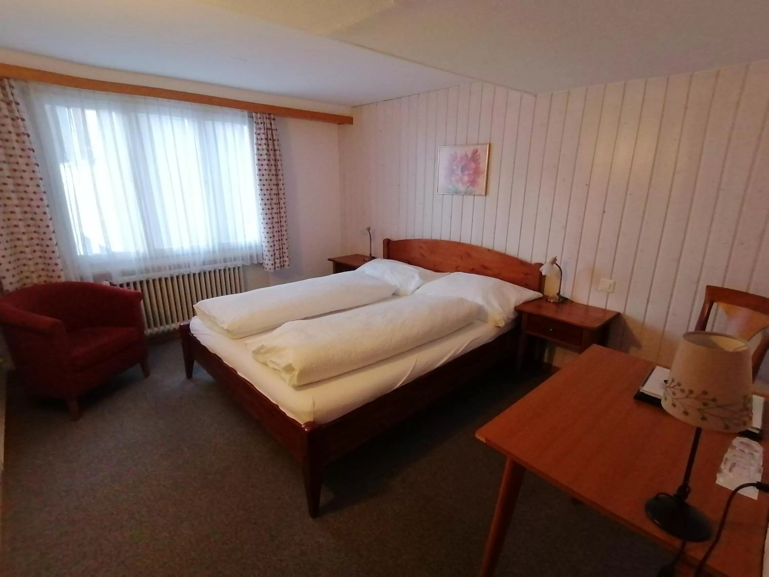 Bed in Hotel Tschuggen