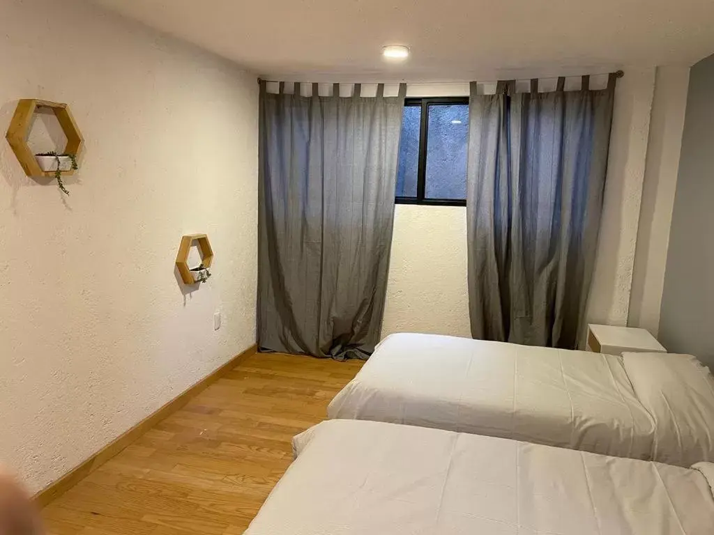 Photo of the whole room, Bed in Mina 32 - Coyoacan
