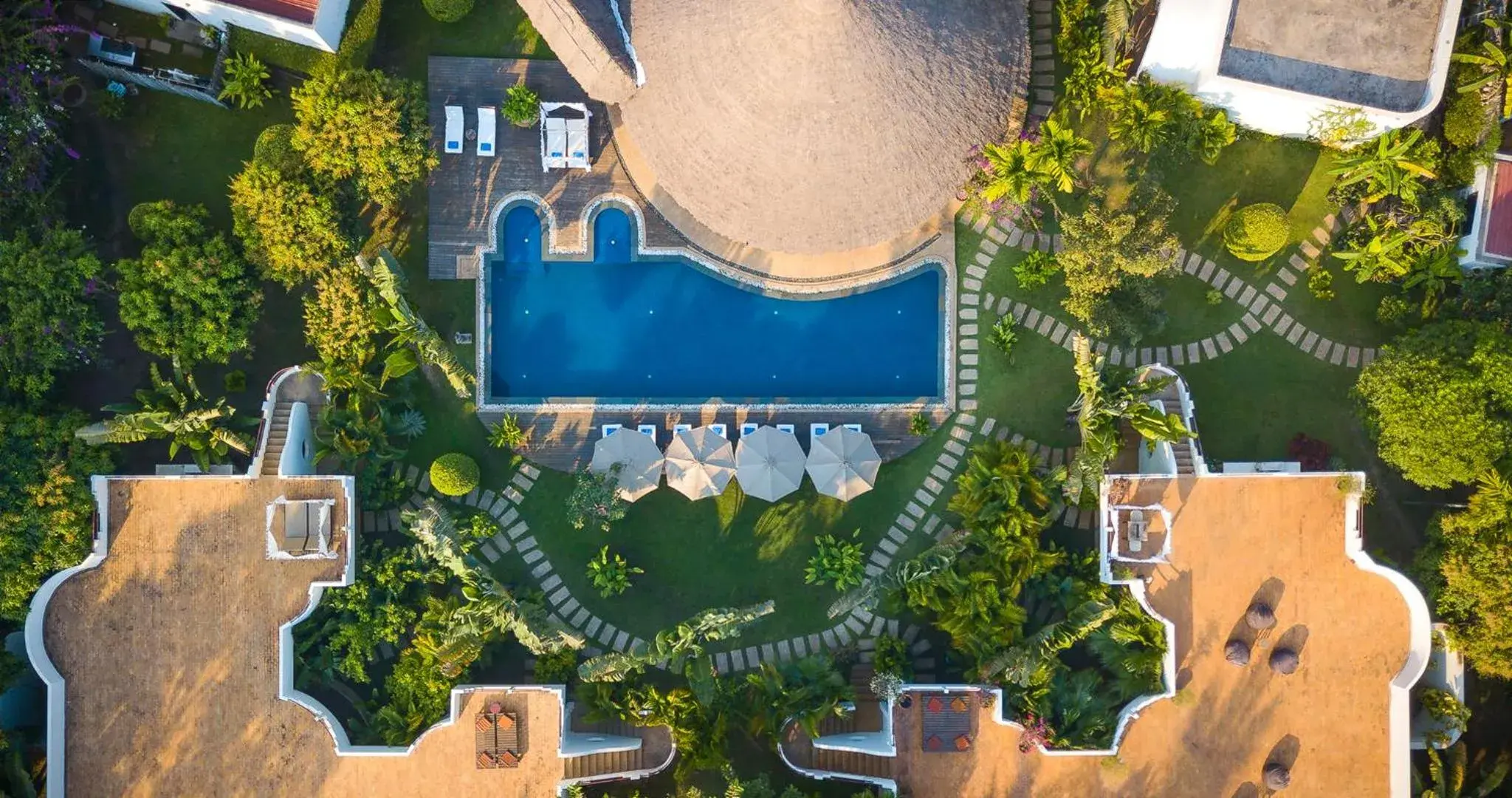 Pool view, Bird's-eye View in Navutu Dreams Resort & Wellness Retreat