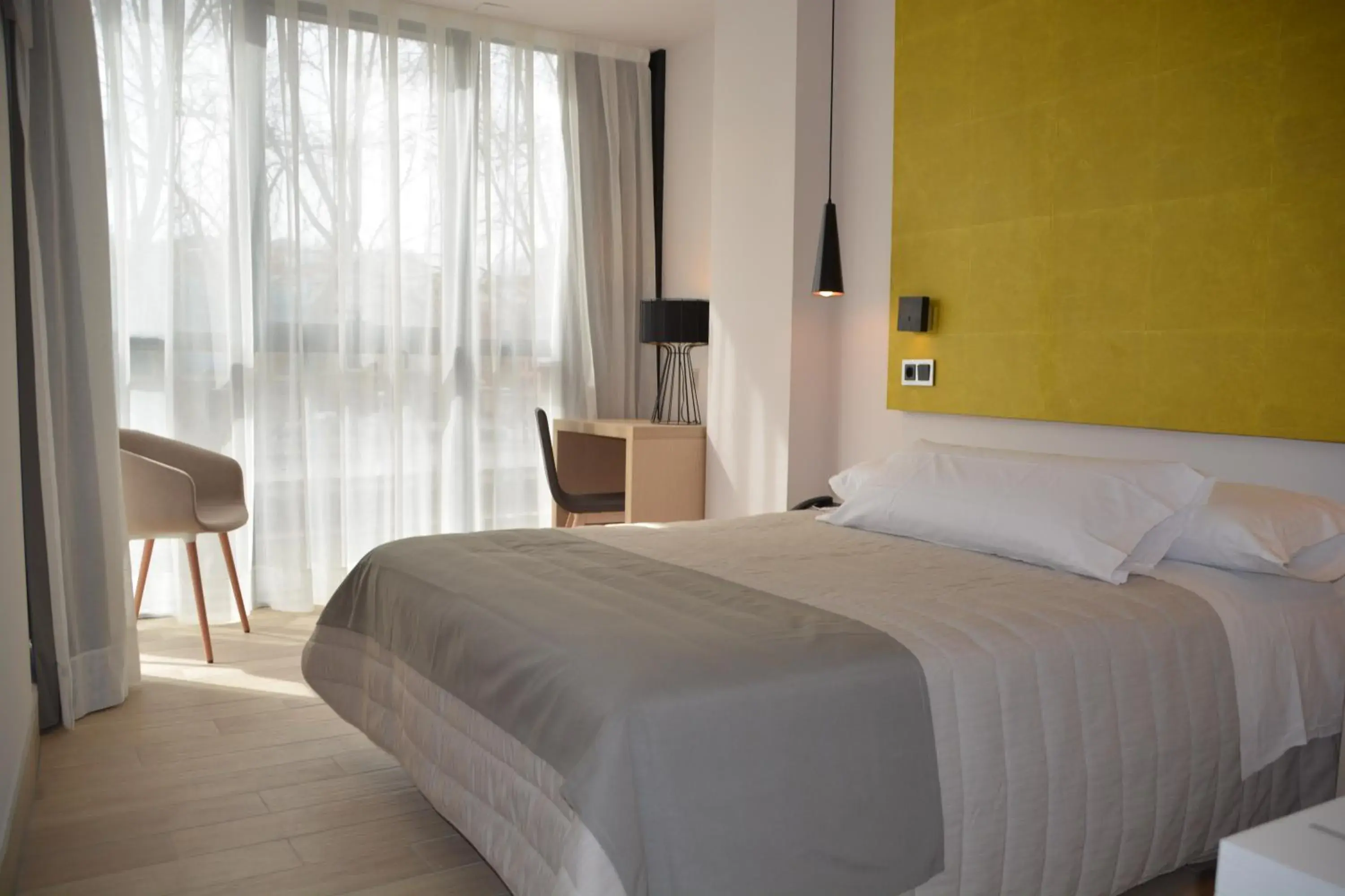 Bedroom, Bed in Hotel Bilbao Plaza Bedroom, Bed in Hotel Bilbao Plaza