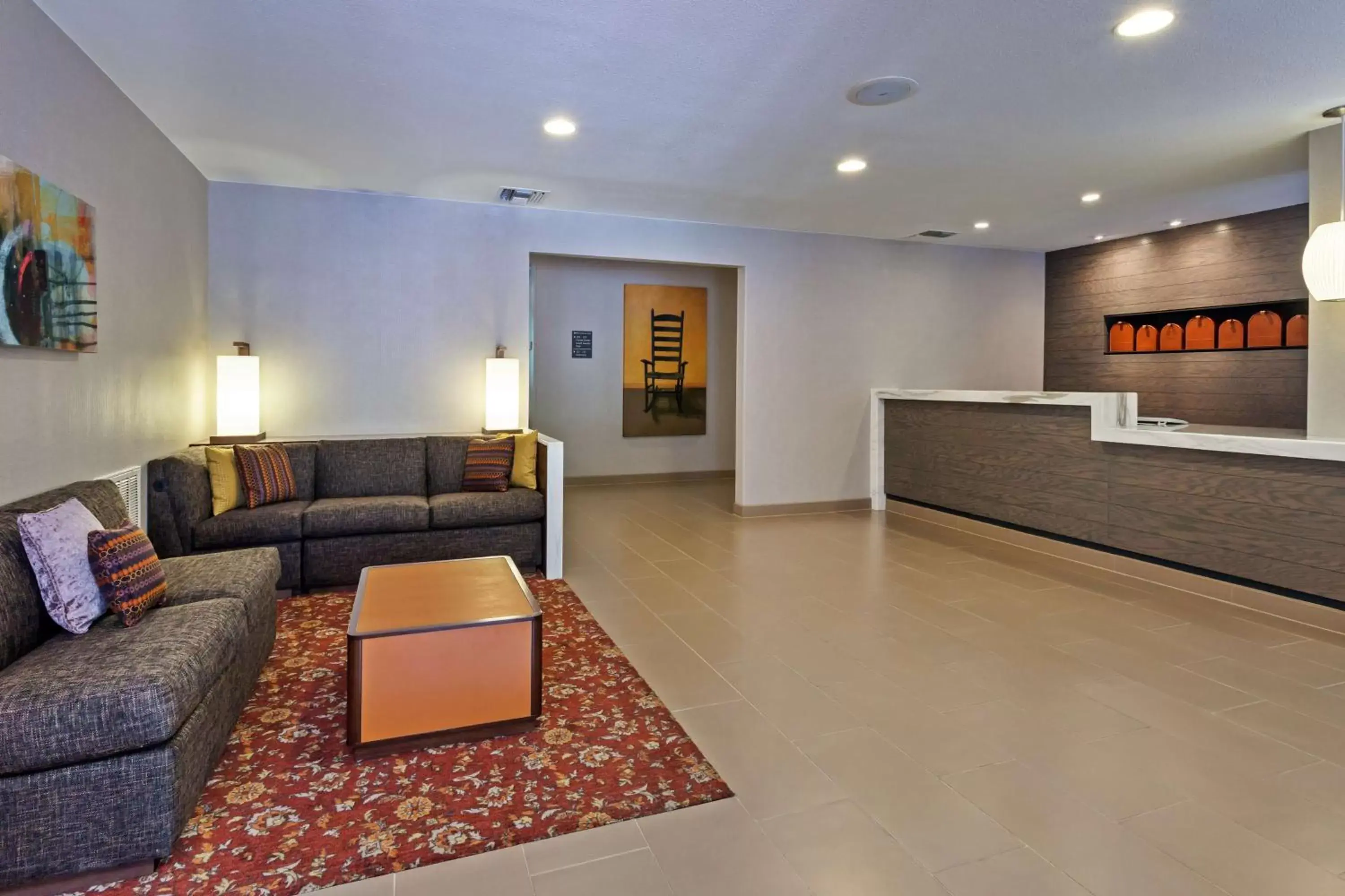 Lounge or bar, Lobby/Reception in Hyatt House Houston Galleria