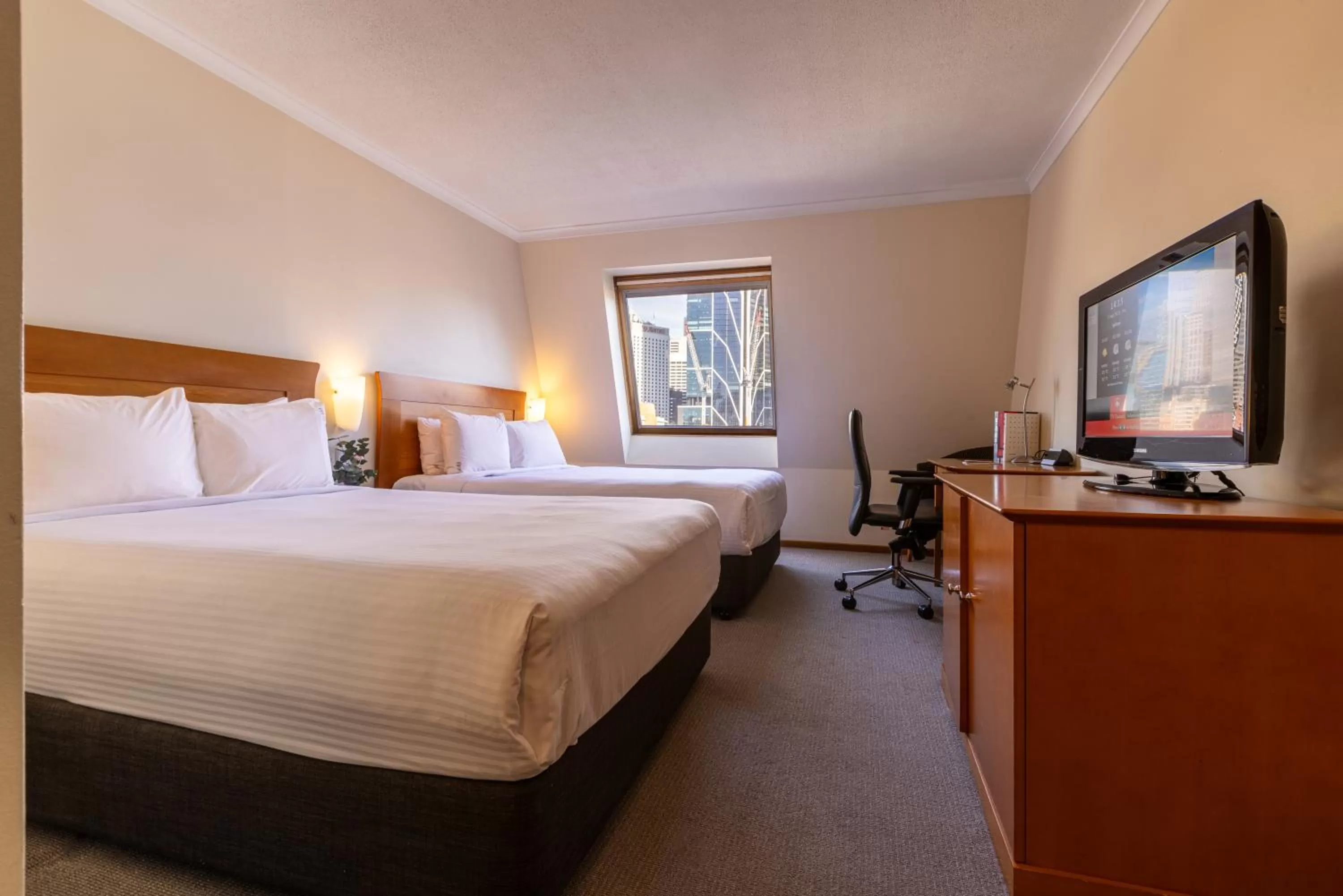 Bed in Sydney Harbour Hotel