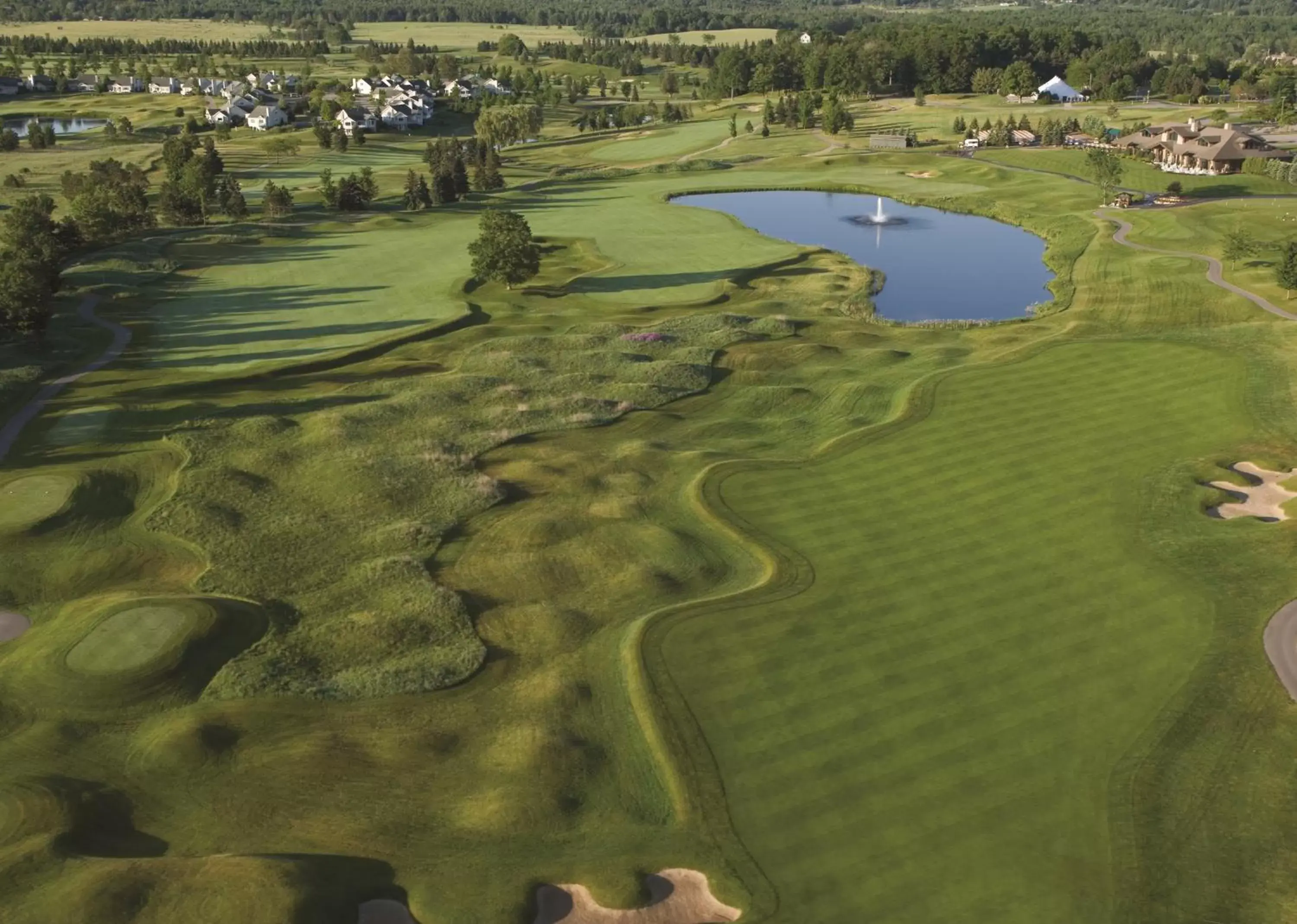 Golfcourse, Bird's-eye View in Grand Traverse Resort and Spa