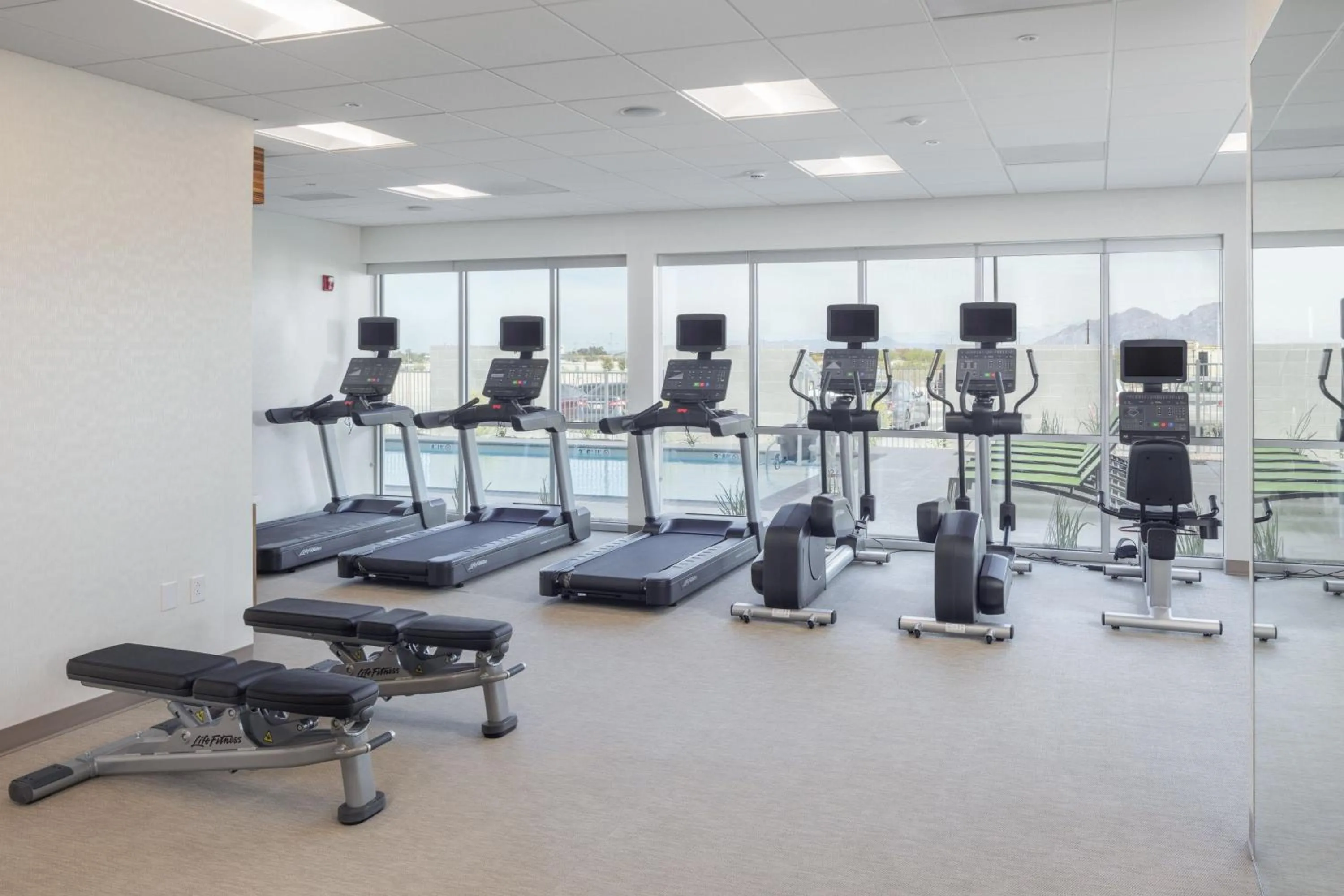 Fitness centre/facilities in SpringHill Suites by Marriott Tucson at The Bridges