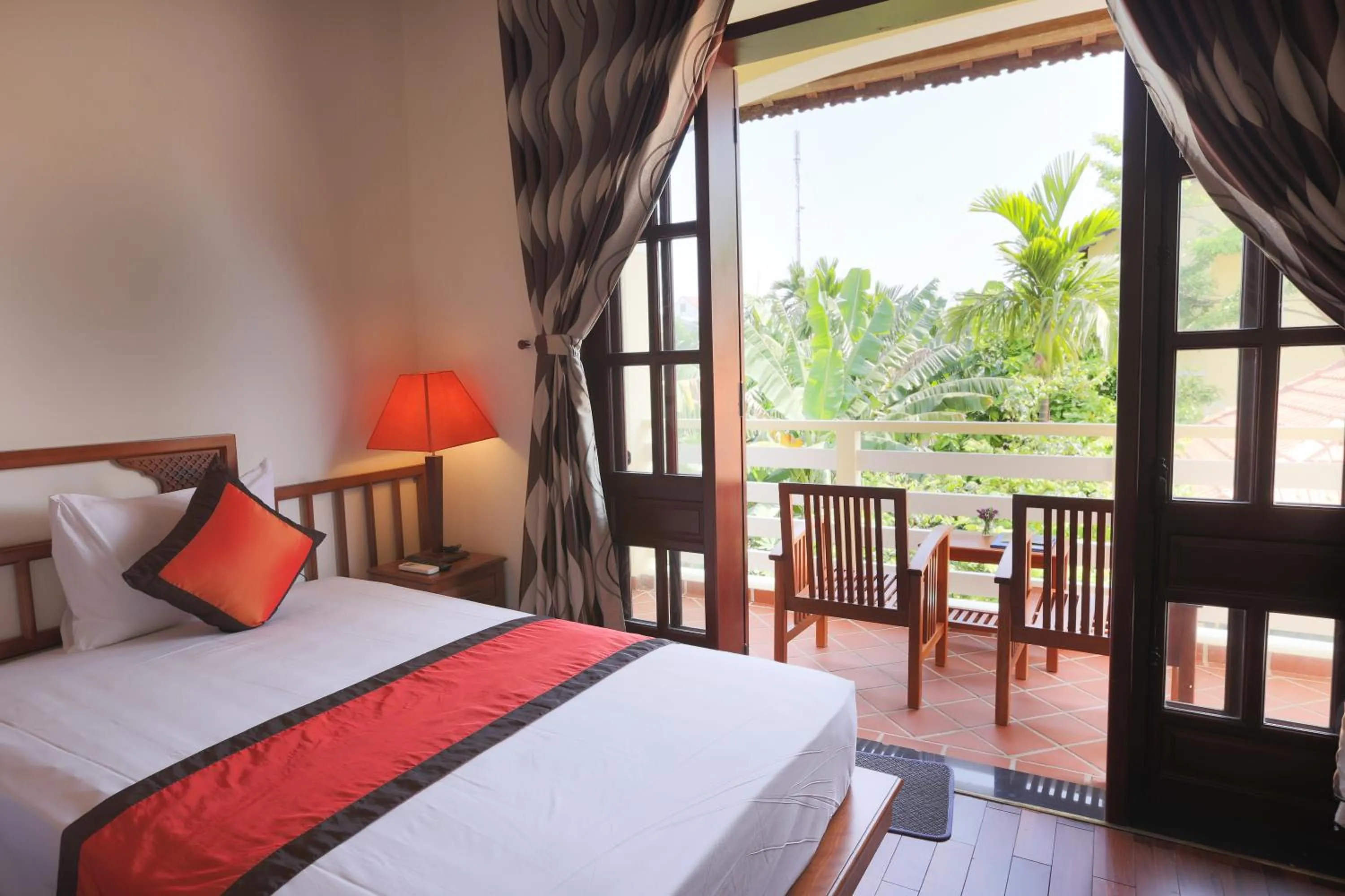 View (from property/room), Bed in Windbell Villa Hoi An