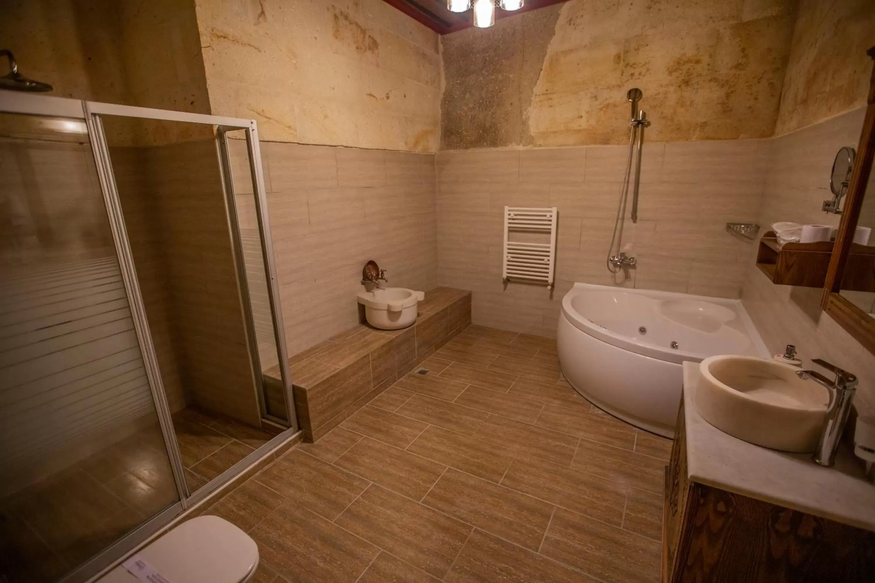 Bathroom in Stone House Cave Hotel