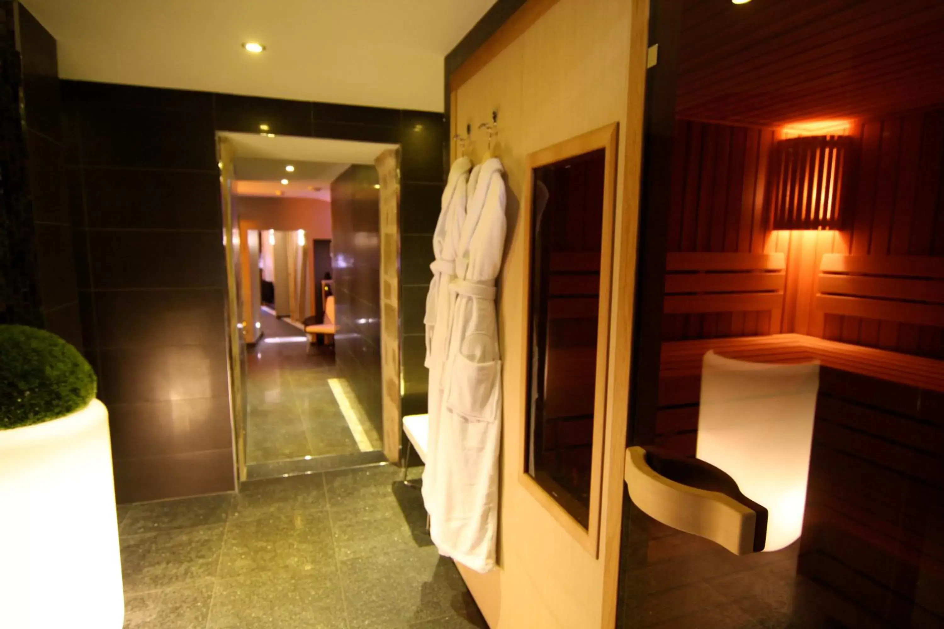 Sauna, Bathroom in Hostellerie Du Chapeau Rouge