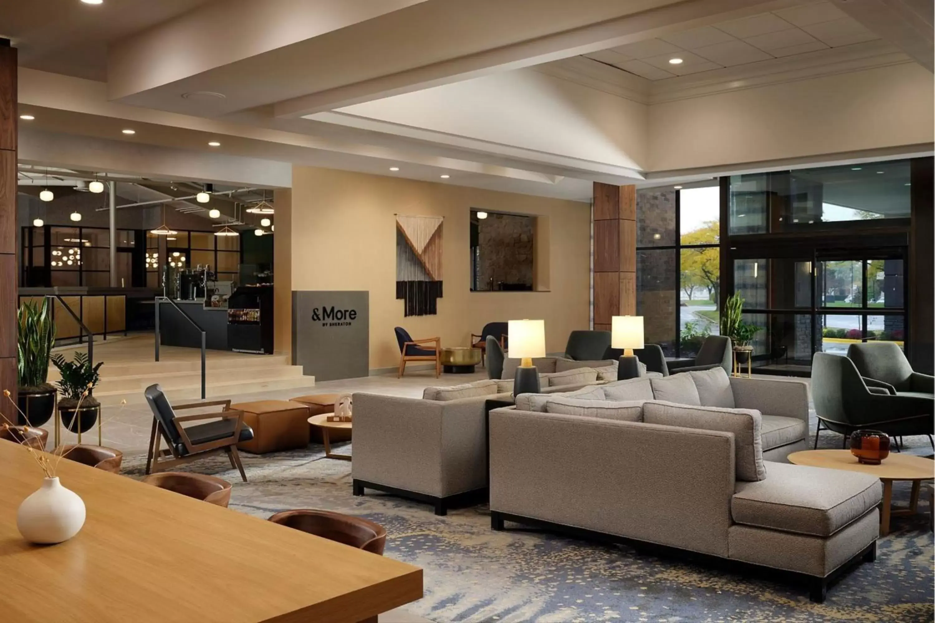Lobby or reception, Lobby/Reception in Sheraton Grand Rapids Airport Hotel