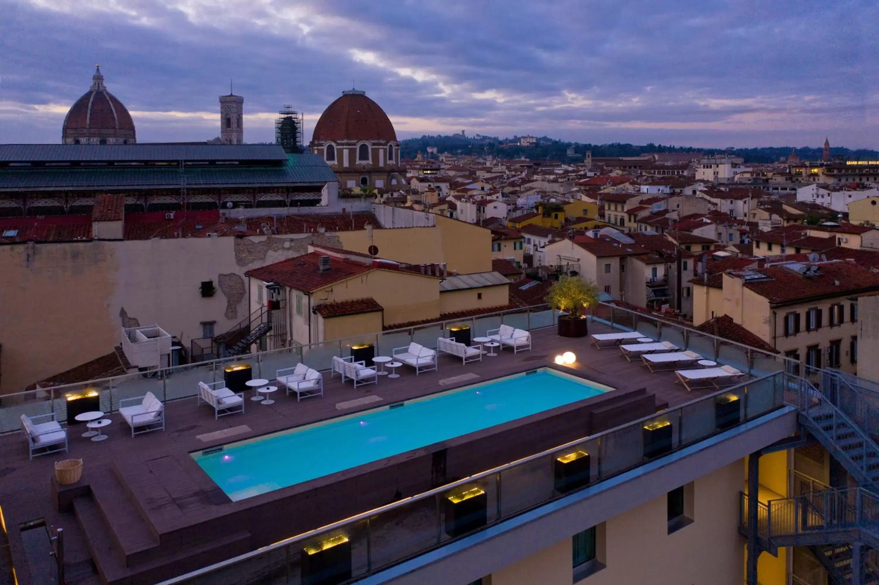 Bird's eye view, Pool View in Hotel Glance In Florence
