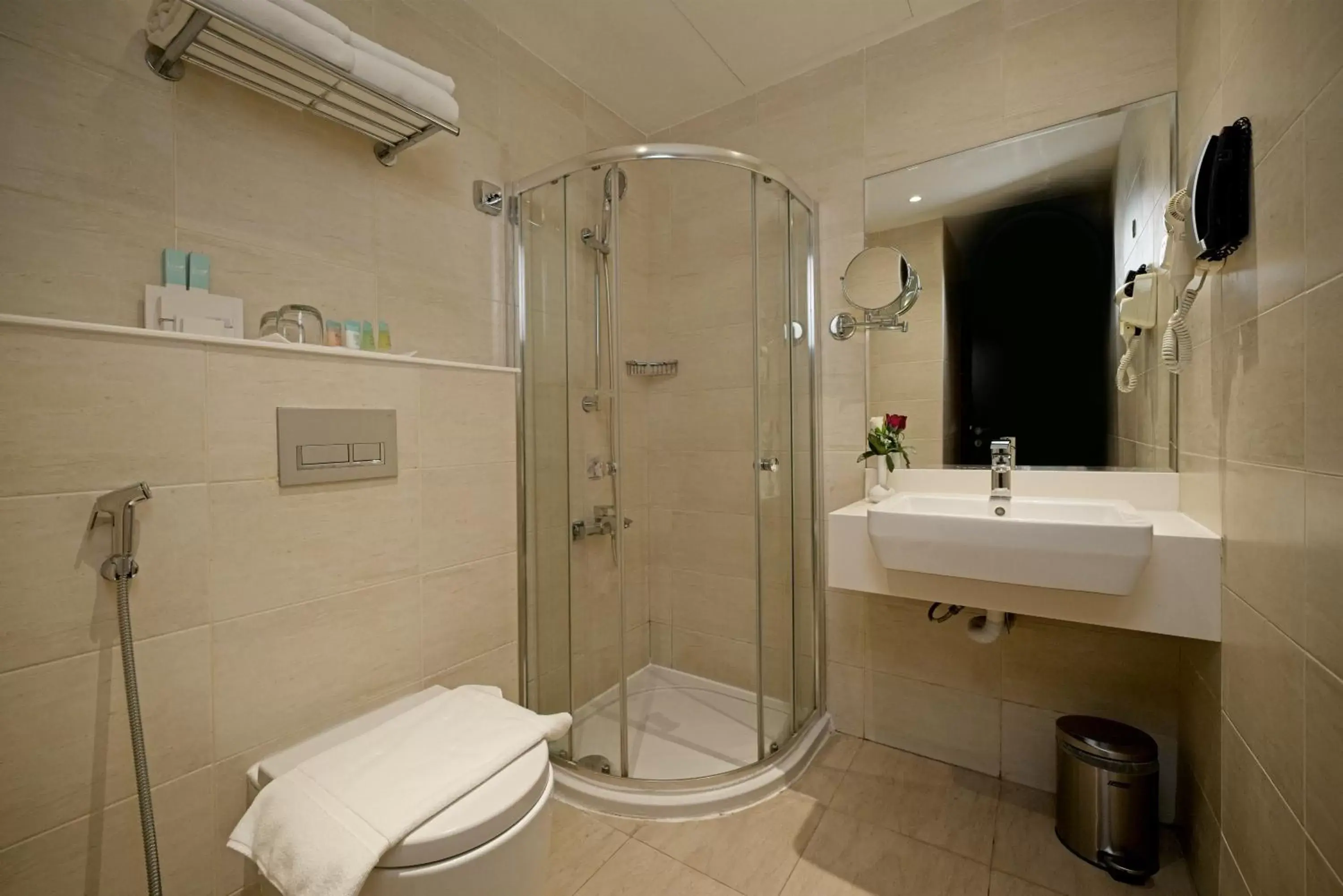 Shower, Bathroom in Action Hotel Ras Al Khaimah