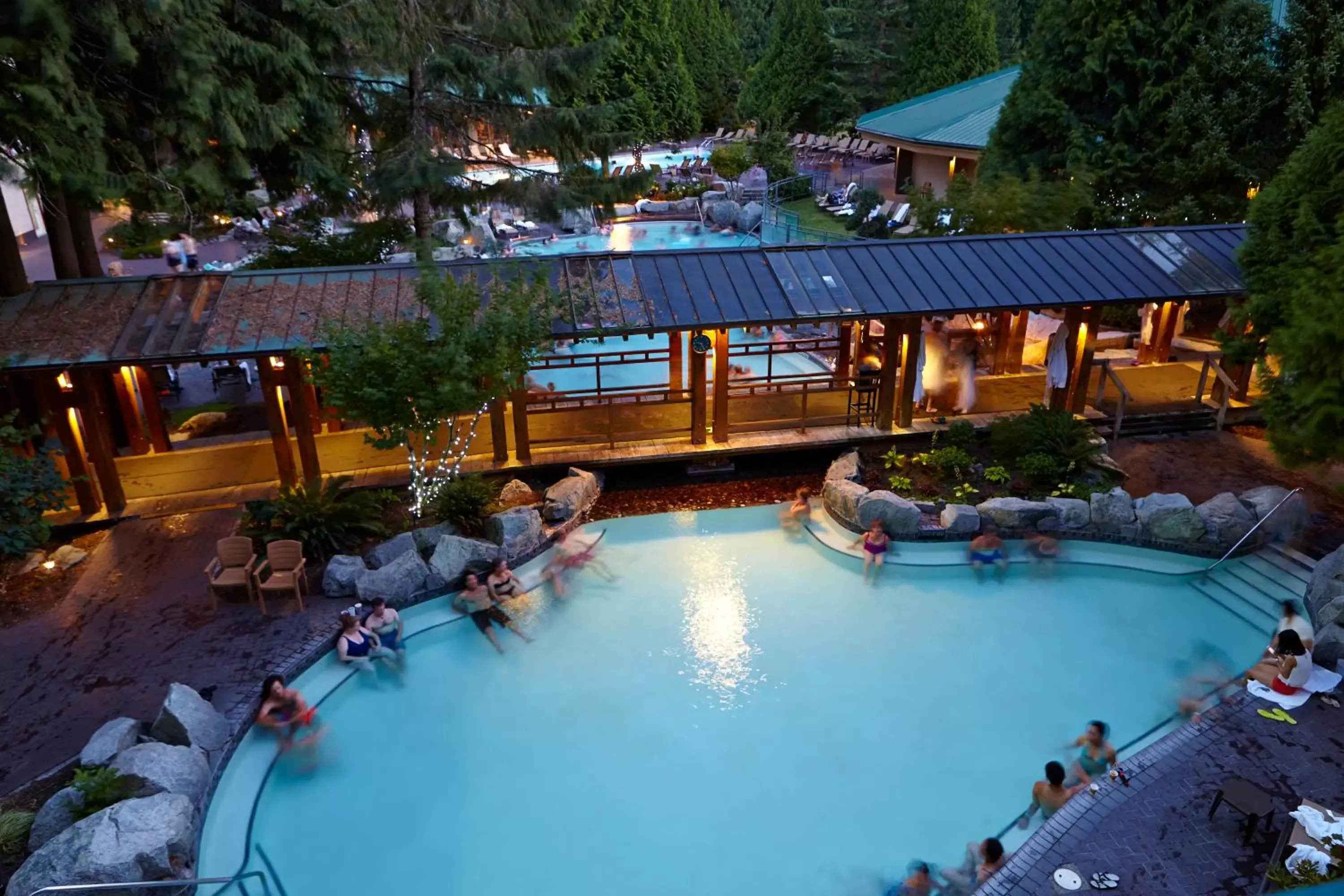View (from property/room), Pool View in Harrison Hot Springs Resort & Spa