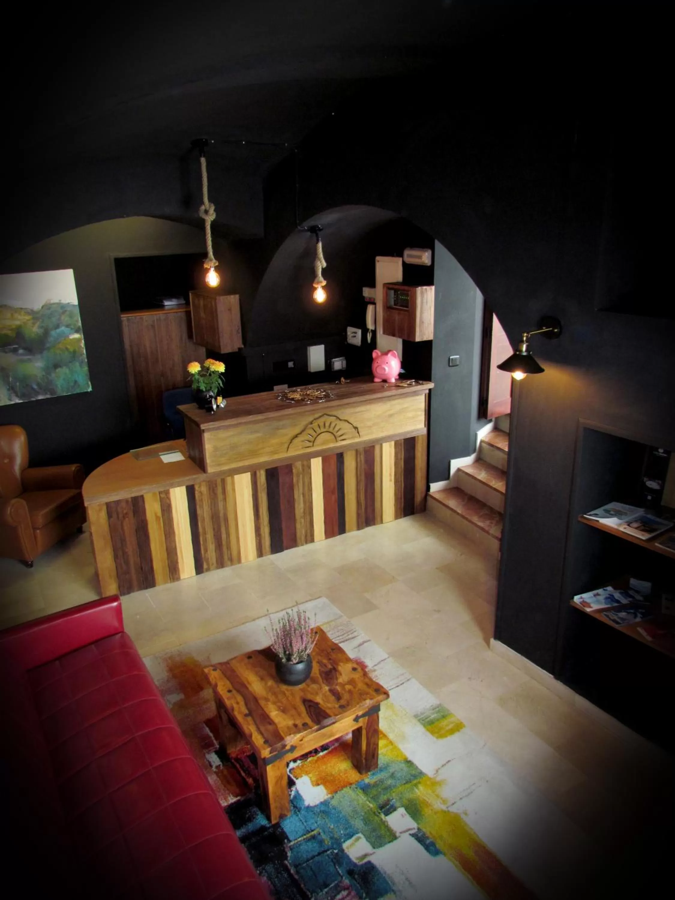 Lobby or reception, Bed in Hotel Posada de las Cuevas