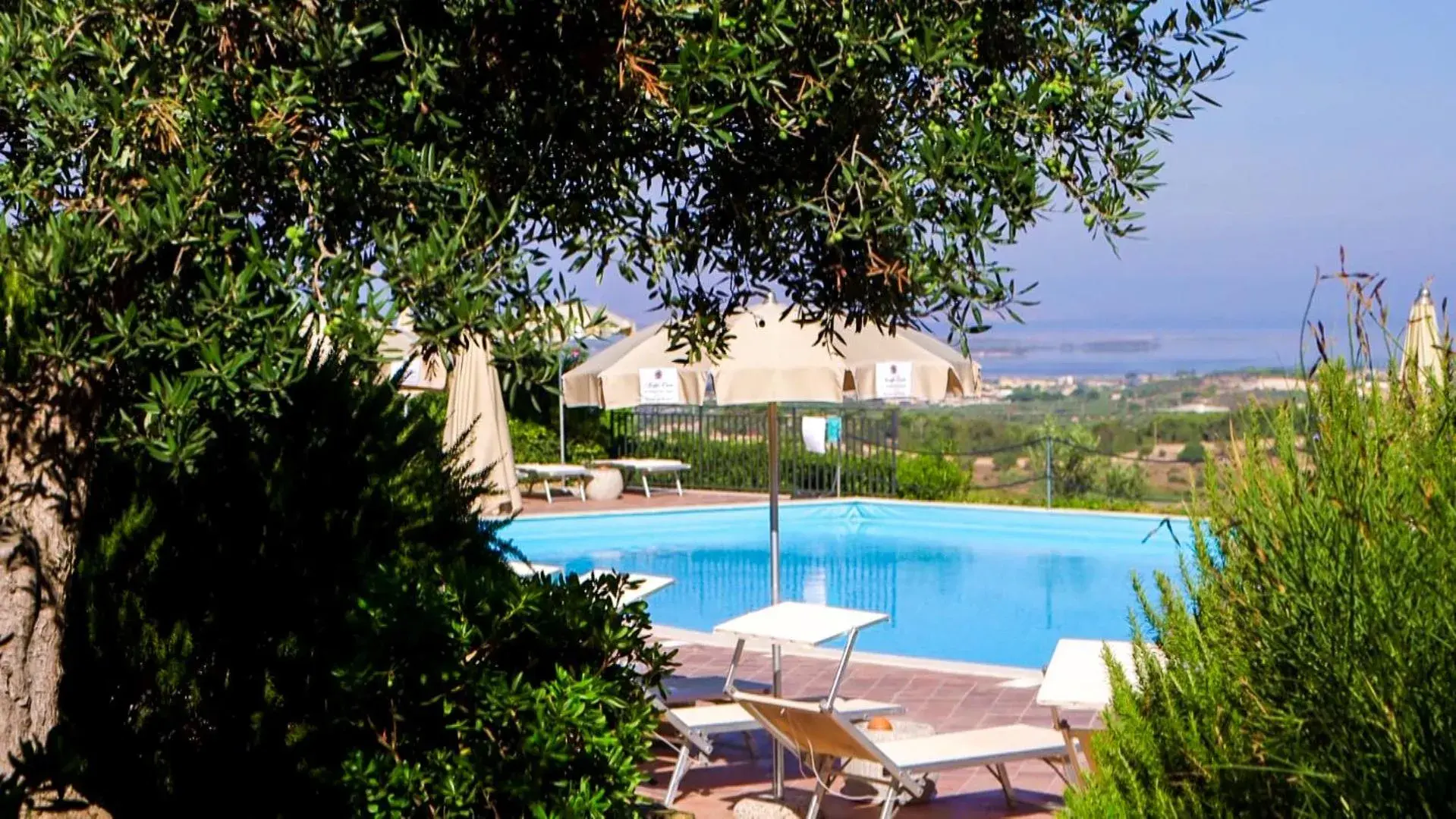 Balcony/Terrace, Swimming Pool in Hotel Baglio Oneto dei Principi di San Lorenzo - Luxury Wine Resort