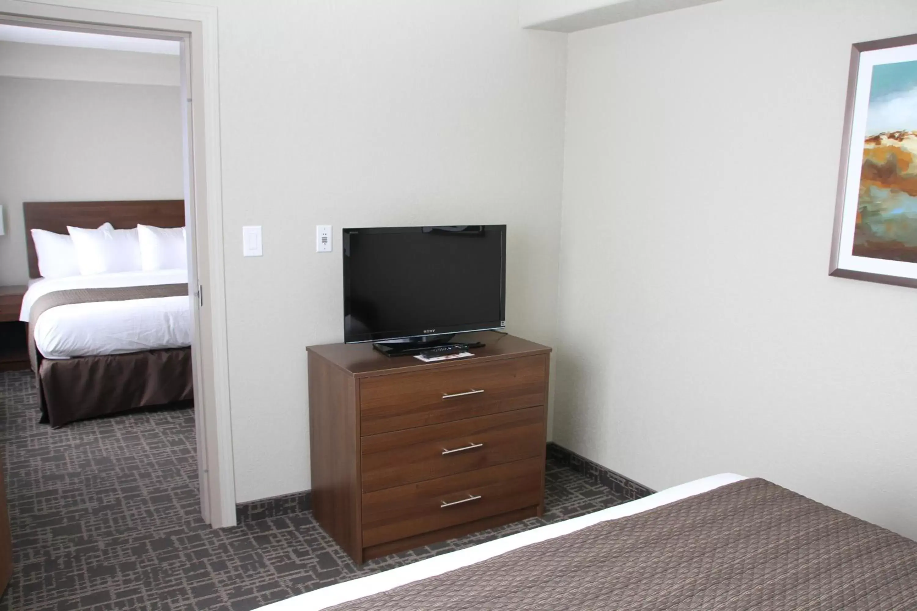 Decorative detail, TV/Entertainment Center in Days Inn & Suites by Wyndham Yorkton