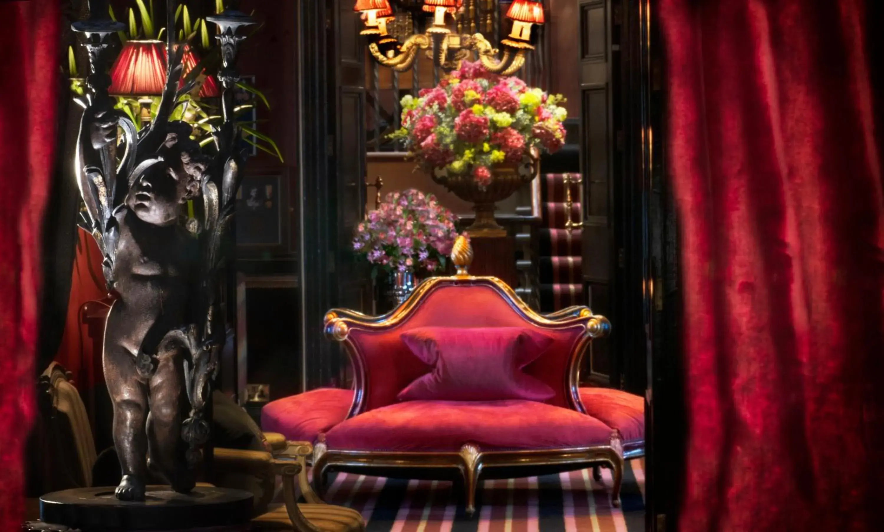 Lobby or reception in Prestonfield House Lobby or reception in Prestonfield House