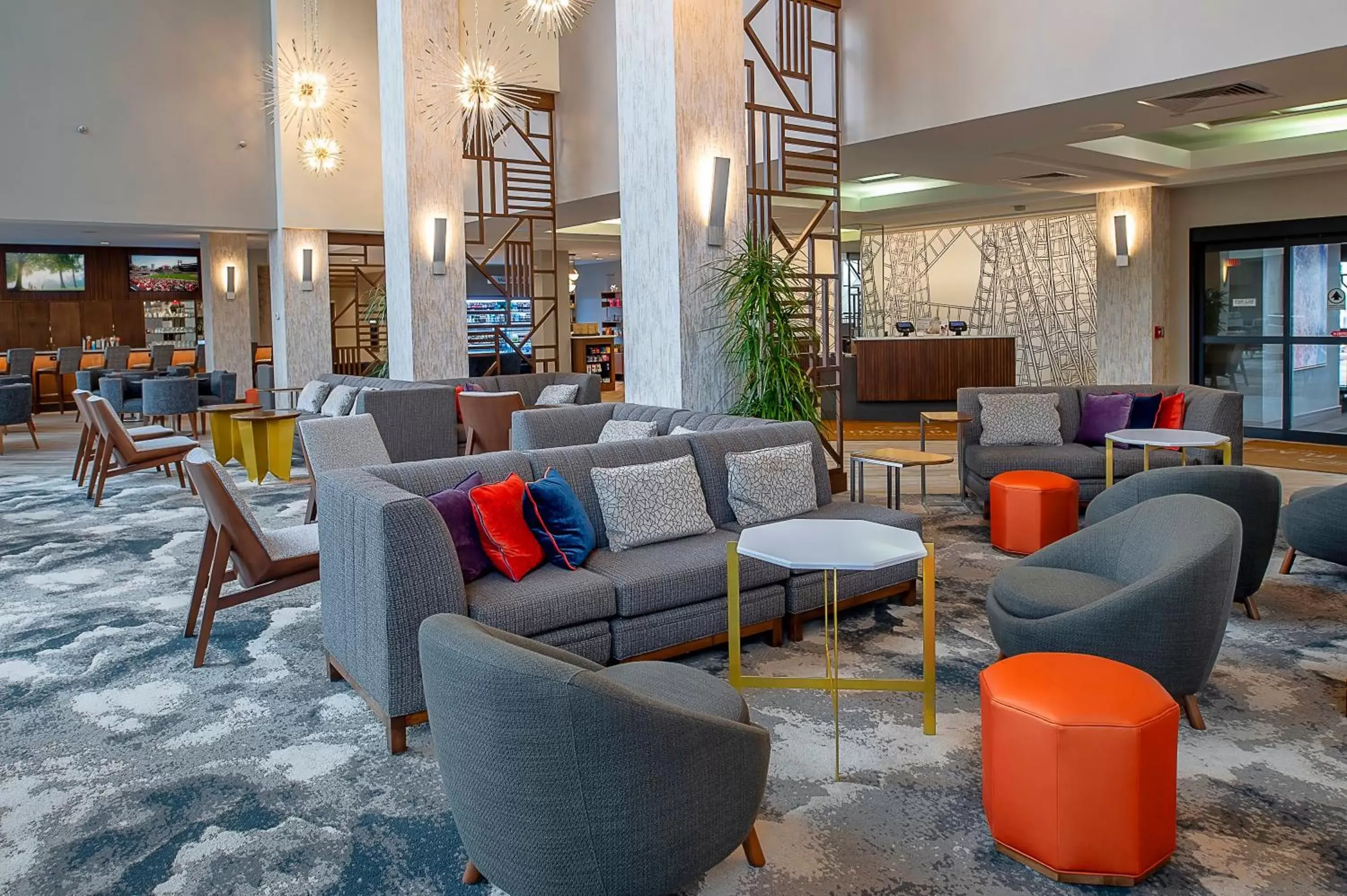 Property building, Lounge/Bar in Crowne Plaza Hotel St. Louis Airport, an IHG Hotel