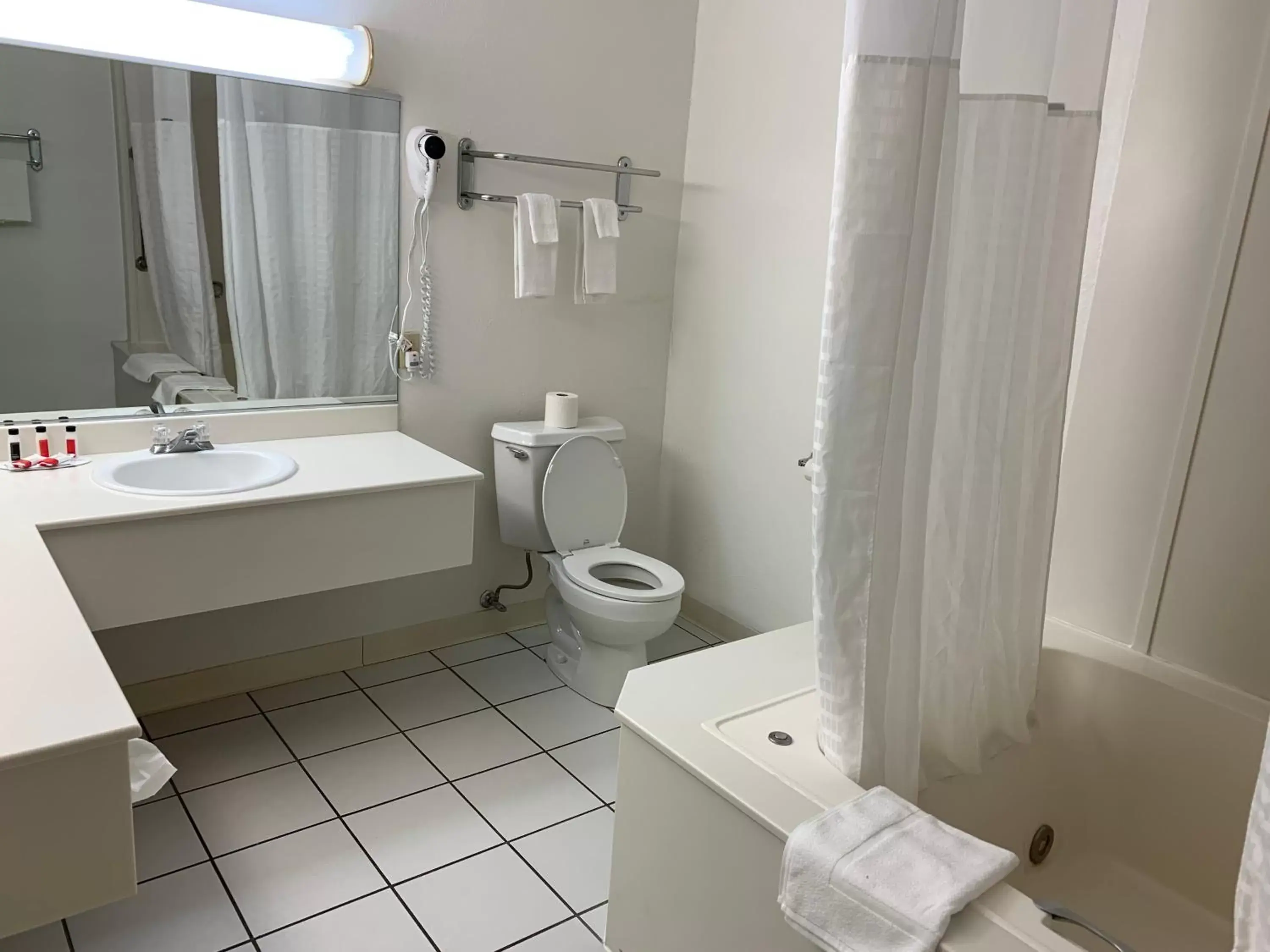 Bathroom in Travelodge by Wyndham Rapid City