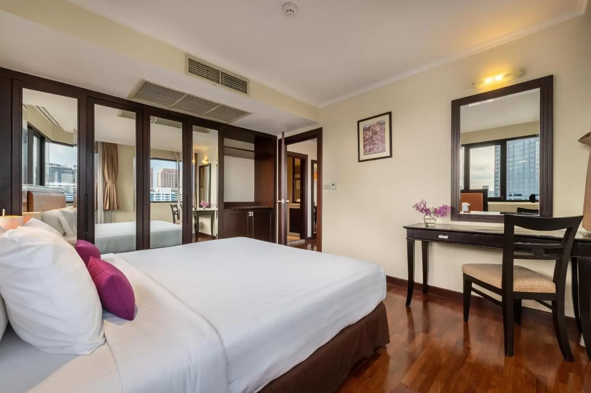 Bedroom in Bandara Suites Silom, Bangkok - SHA Extra Plus