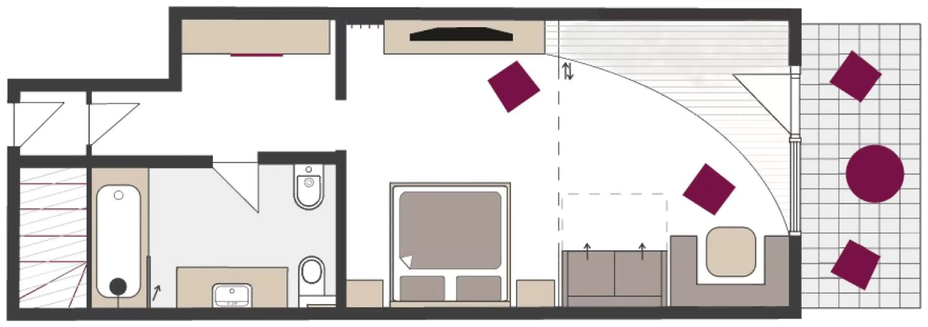 Floor Plan in Paradies Pure Mountain Resort