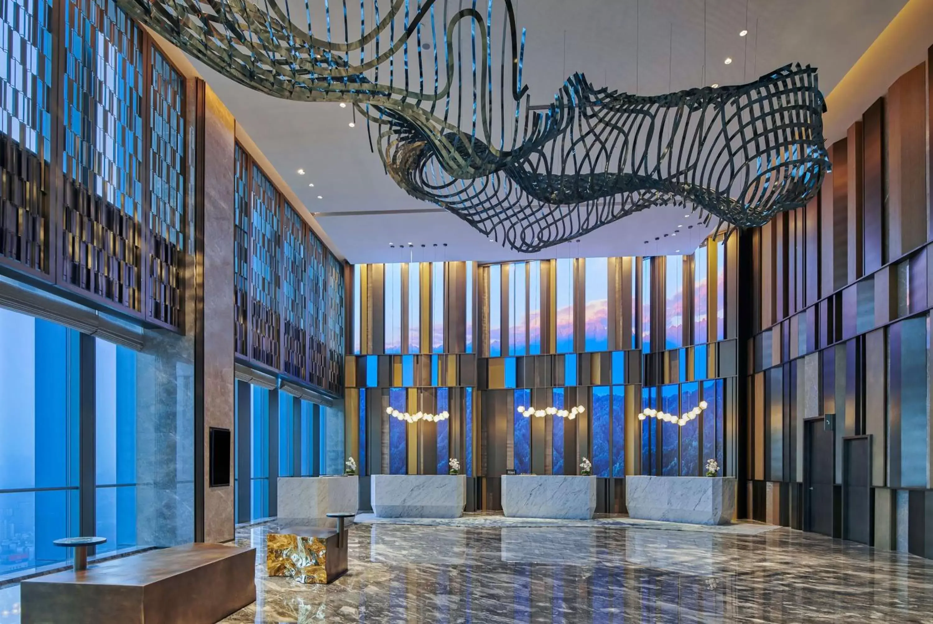 Lobby or reception in Hilton Chongqing Liangjiang New Area