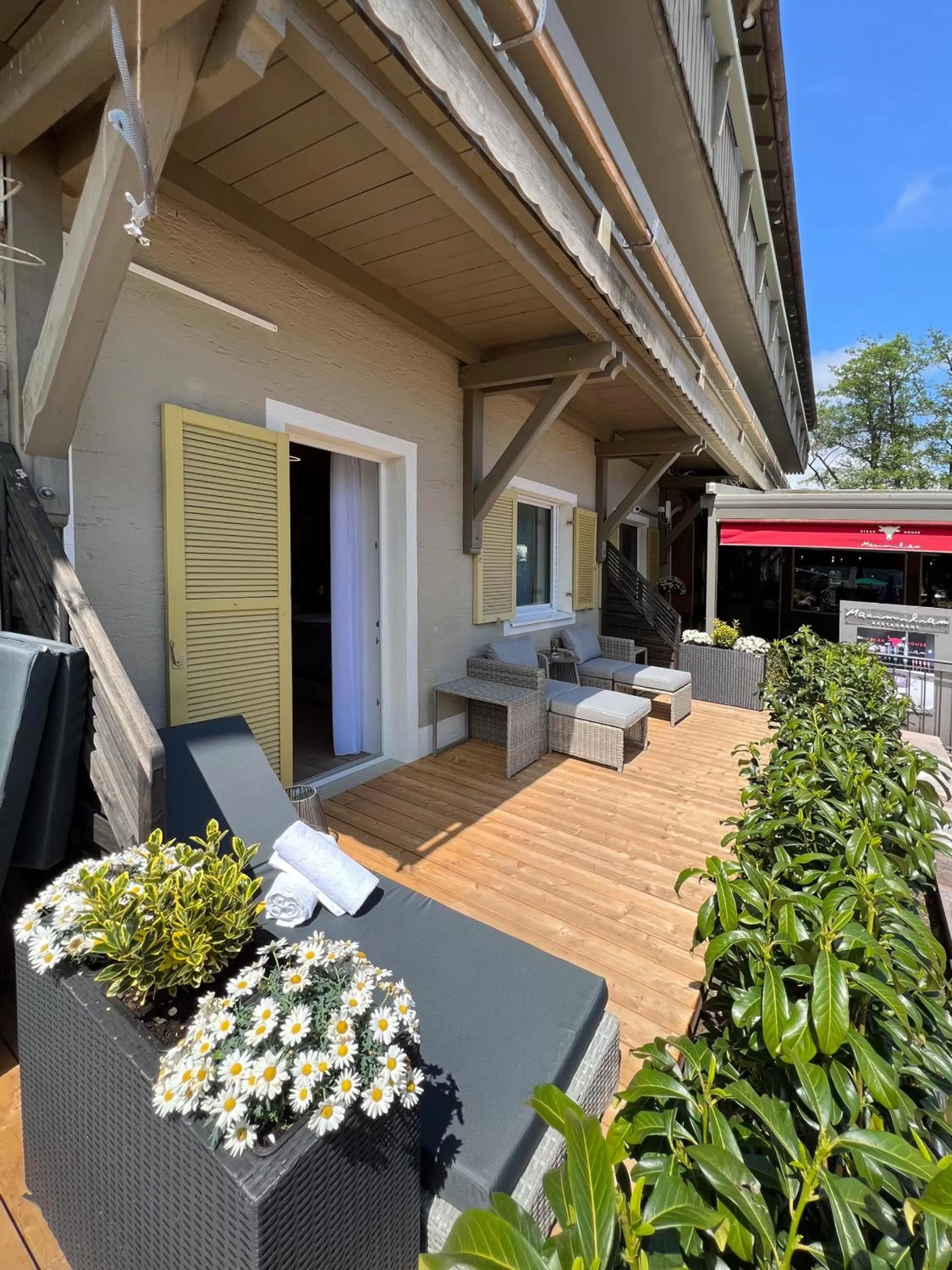 Balcony/Terrace in Hotel Schlossblick Chiemsee