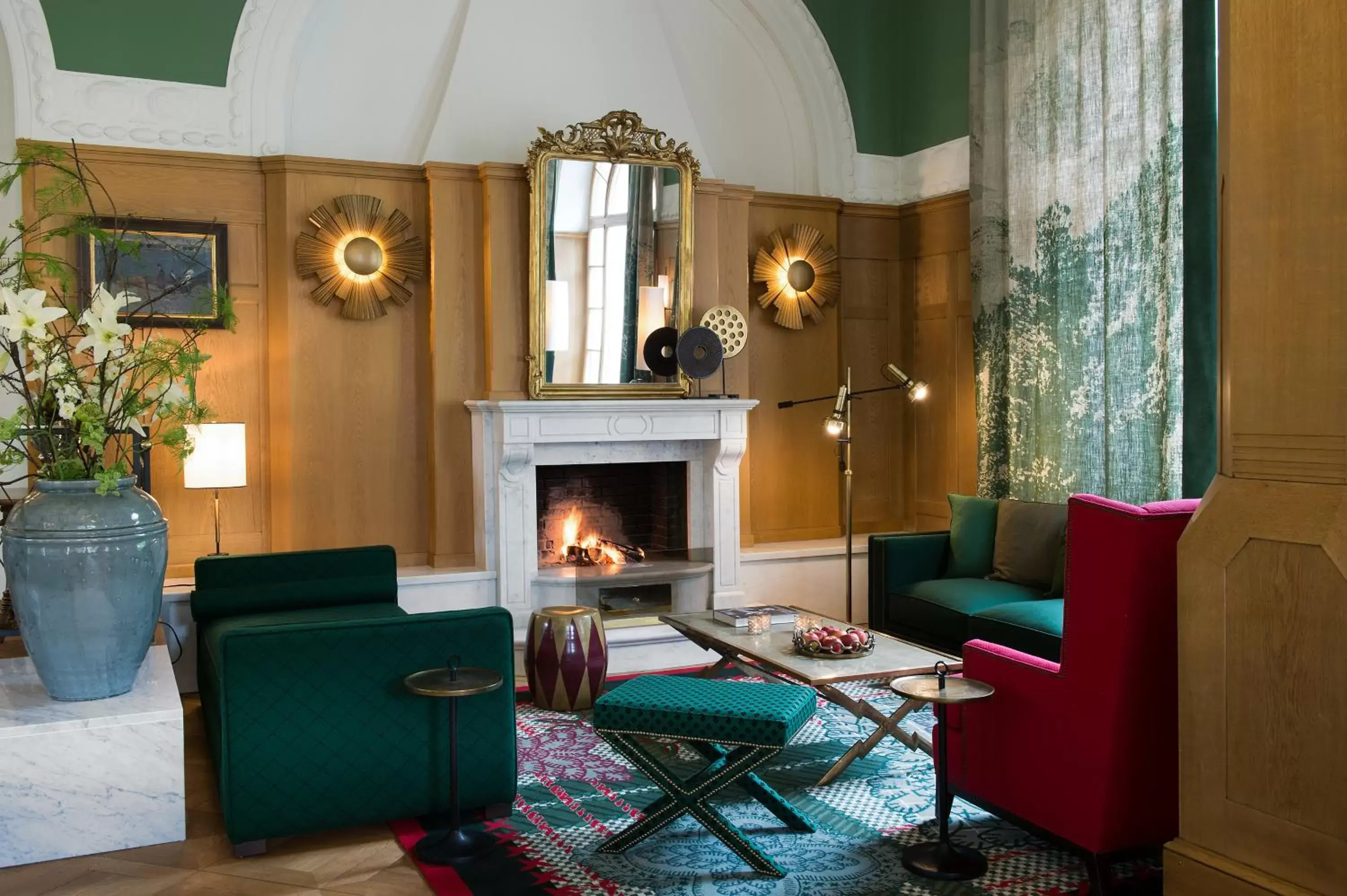 Lounge or bar, Seating Area in Hotel Walther - Relais & Châteaux