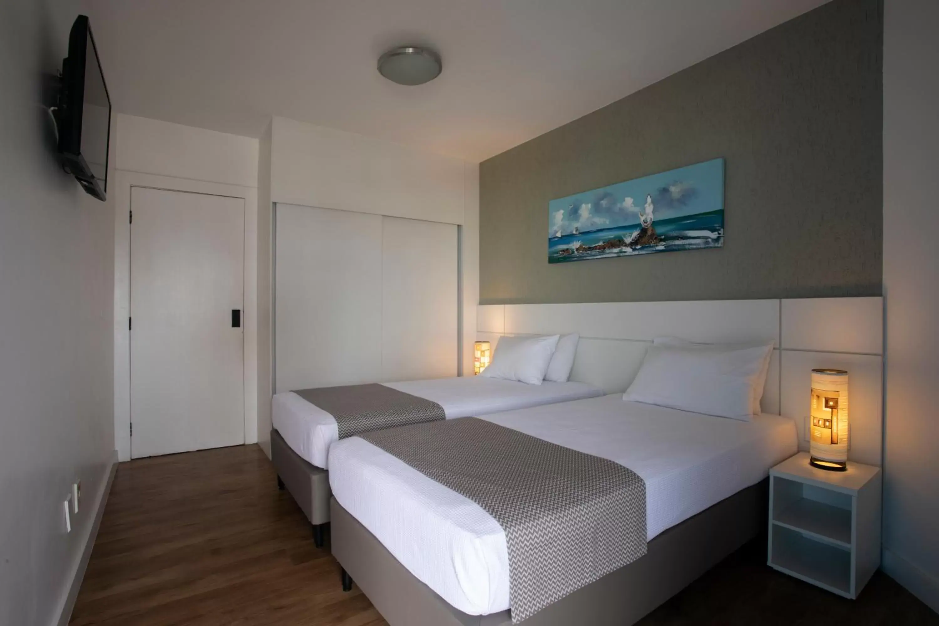 Bedroom, Bed in Maceió Atlantic Suites