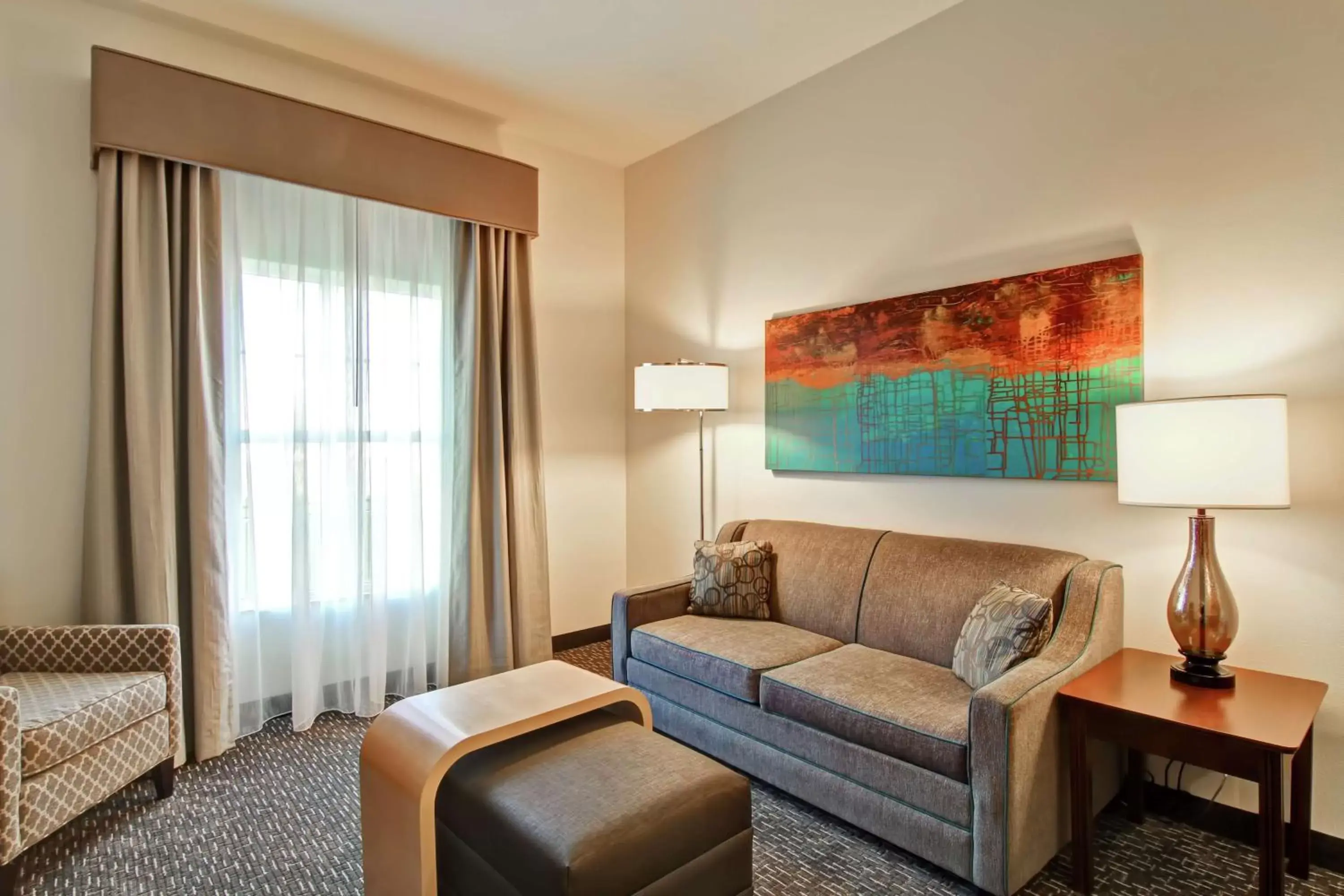 Living room, Seating Area in Homewood Suites by Hilton Oklahoma City-West