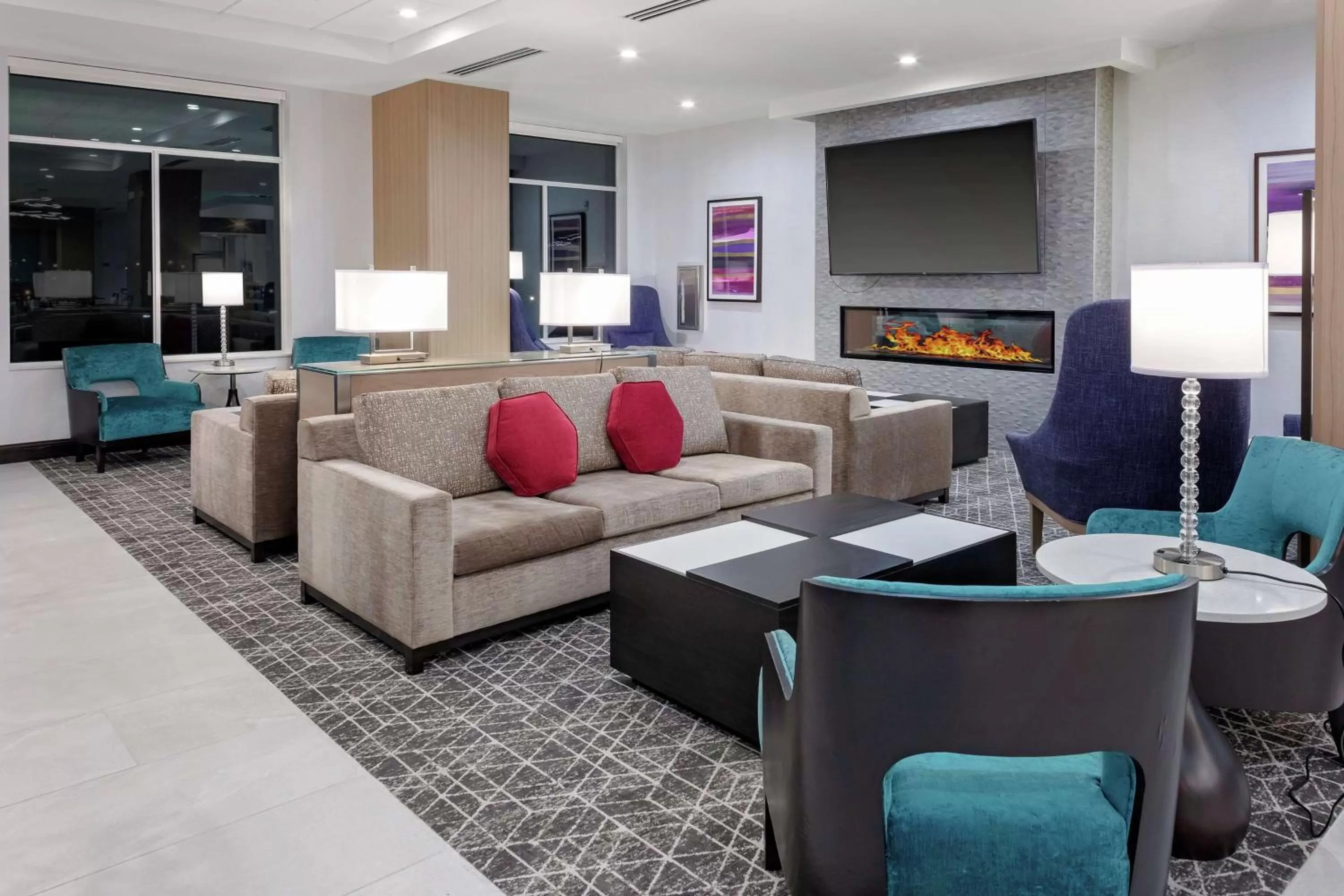 Lobby or reception in Hilton Garden Inn Colorado Springs Downtown, Co