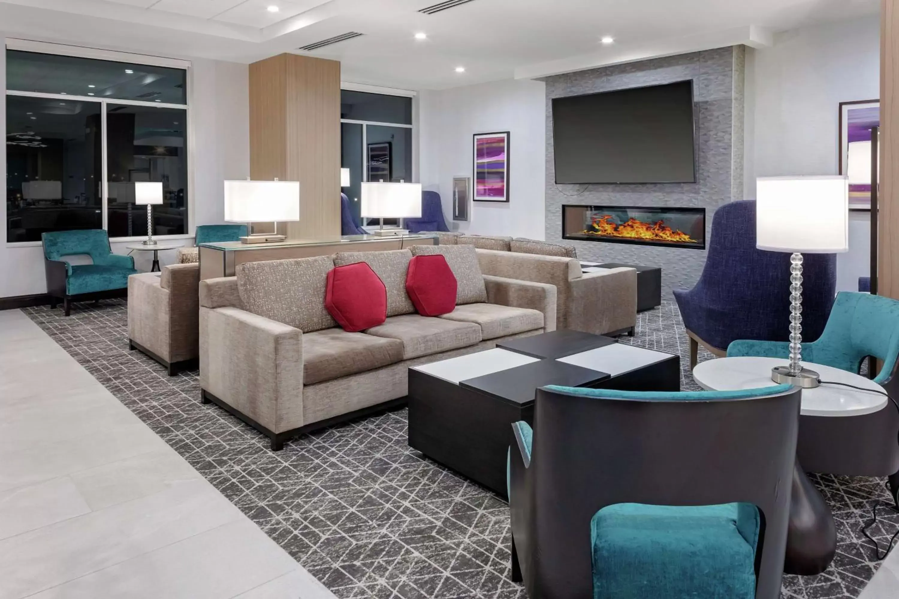 Lobby or reception in Hilton Garden Inn Colorado Springs Downtown, Co Lobby or reception in Hilton Garden Inn Colorado Springs Downtown, Co