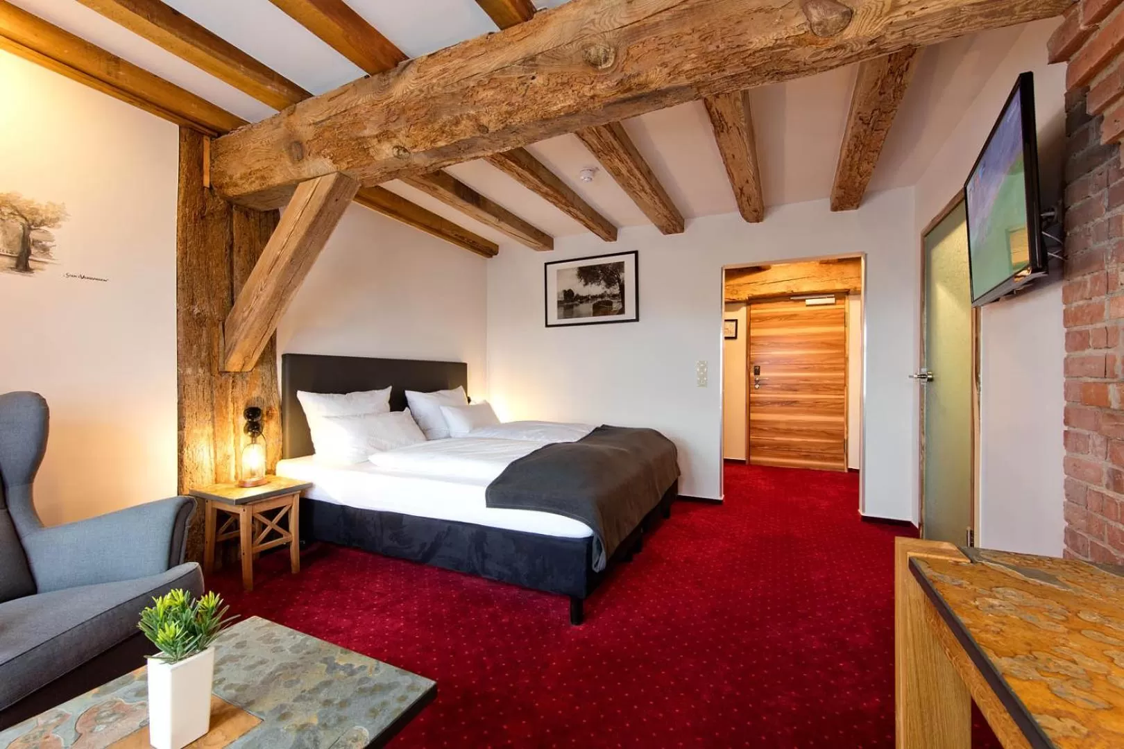 View (from property/room), Bed in Elbe Resort Alte Ölmühle