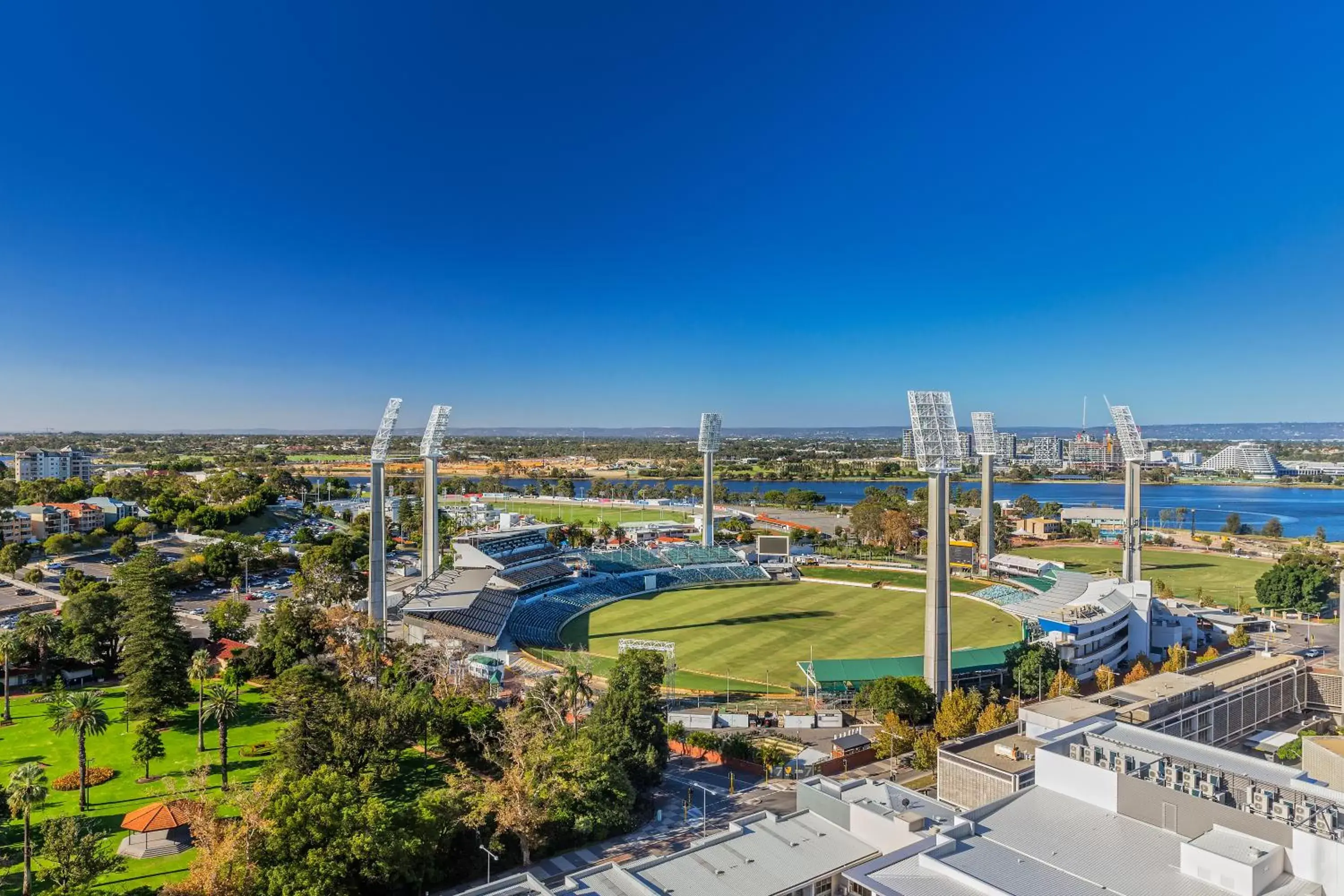 Garden view in Fraser Suites Perth