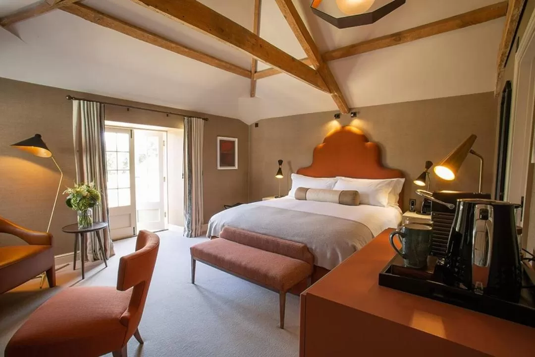 Bed in The Falcon Hotel