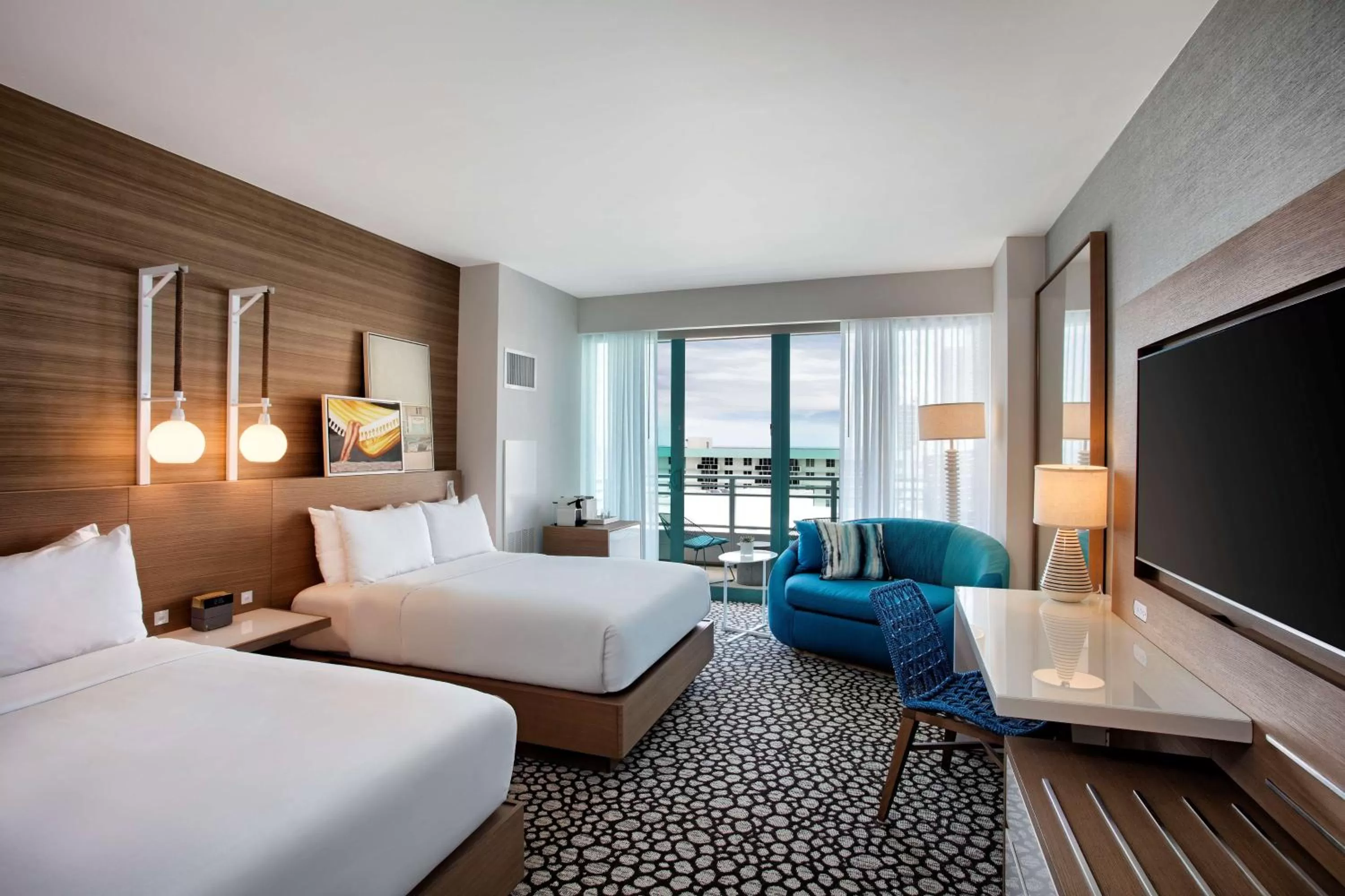 Bed in The Diplomat Beach Resort Hollywood, Curio Collection by Hilton