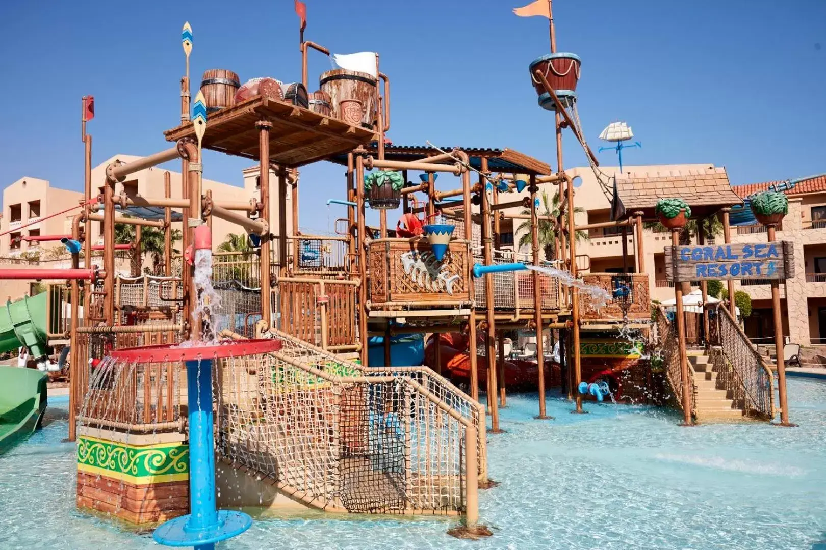 Children play ground, Water Park in Coral Sea Holiday Resort and Aqua Park