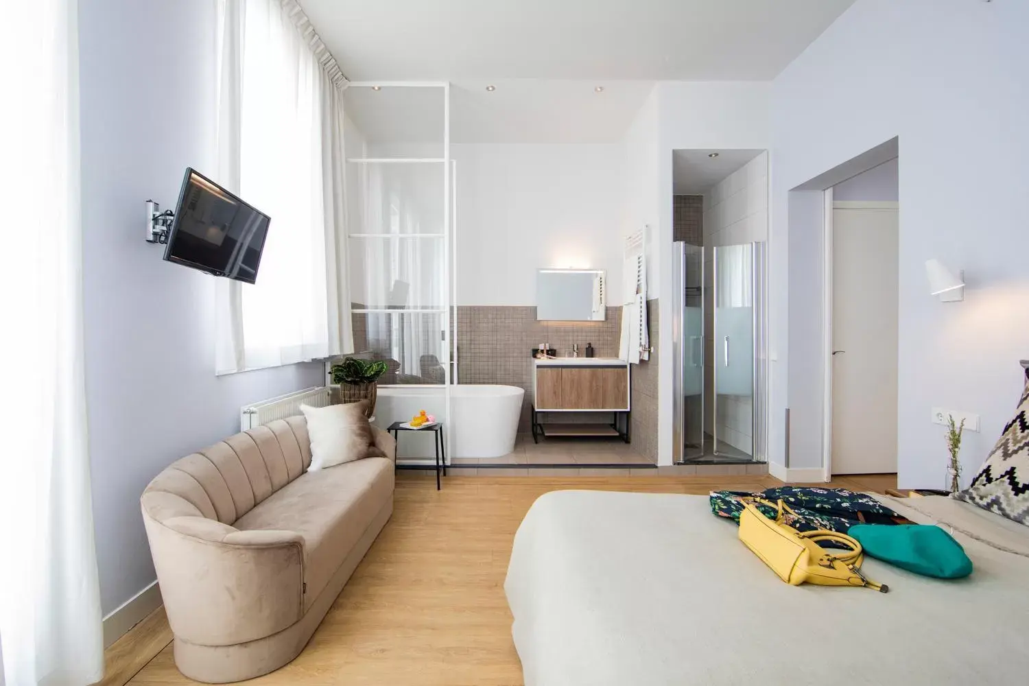 Bed in Stadsvilla Hotel Mozaic Den Haag Bed in Stadsvilla Hotel Mozaic Den Haag