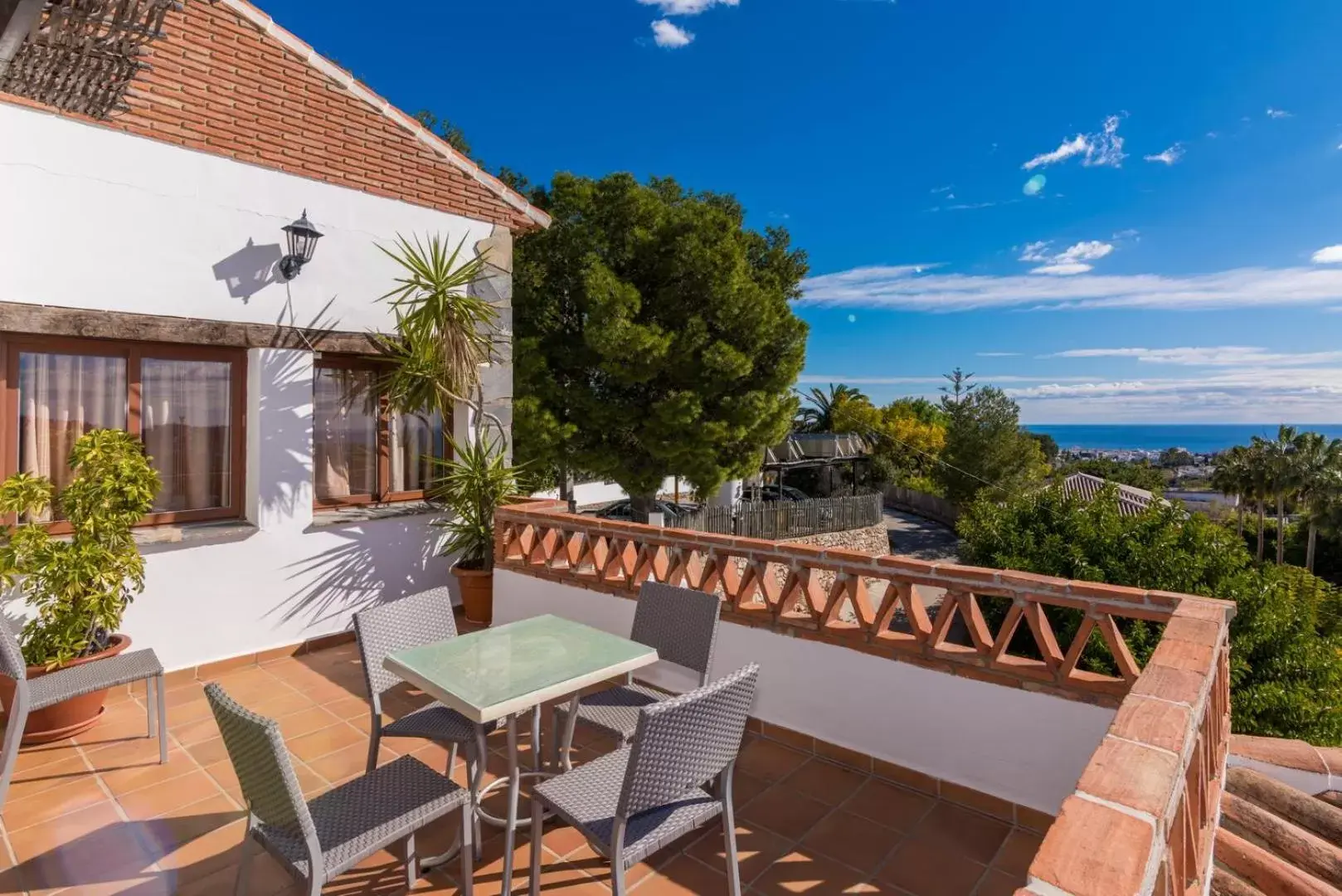 Balcony/Terrace in Hotel Rural Almazara