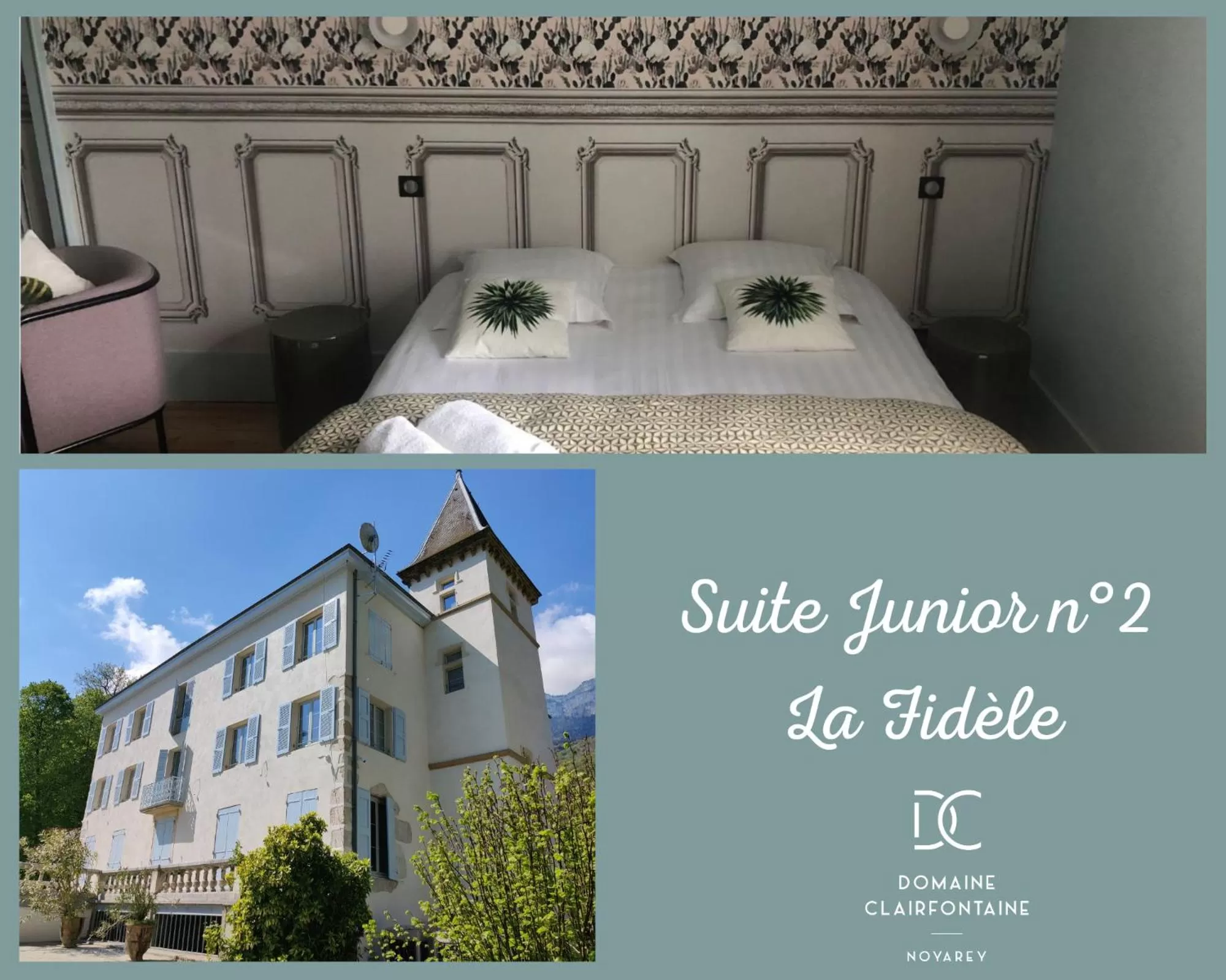 Double or Twin Room with Garden View in Domaine Clairfontaine Noyarey - Suites Junior