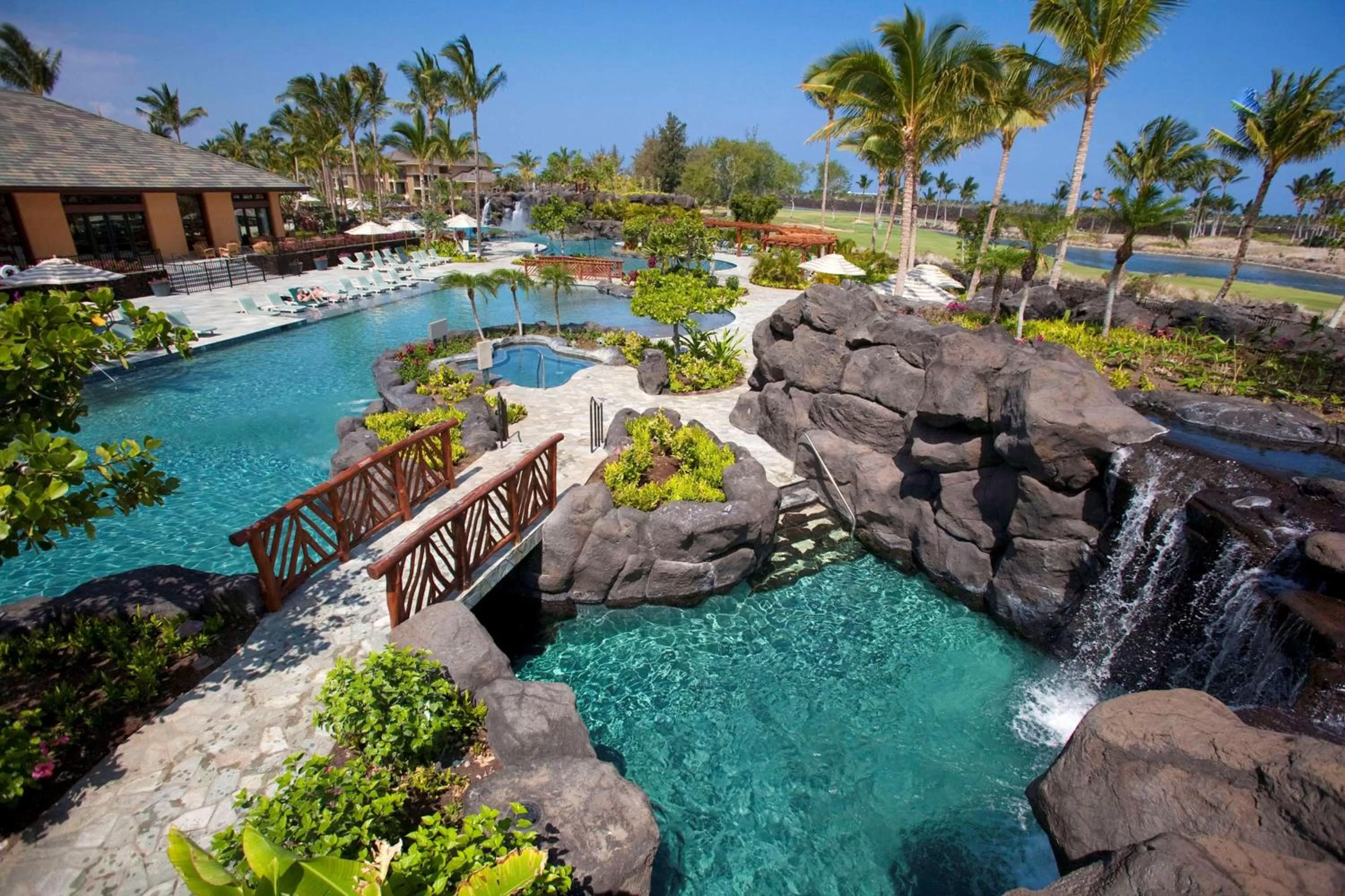 Pool view in Hilton Grand Vacations Club Kings Land Waikoloa